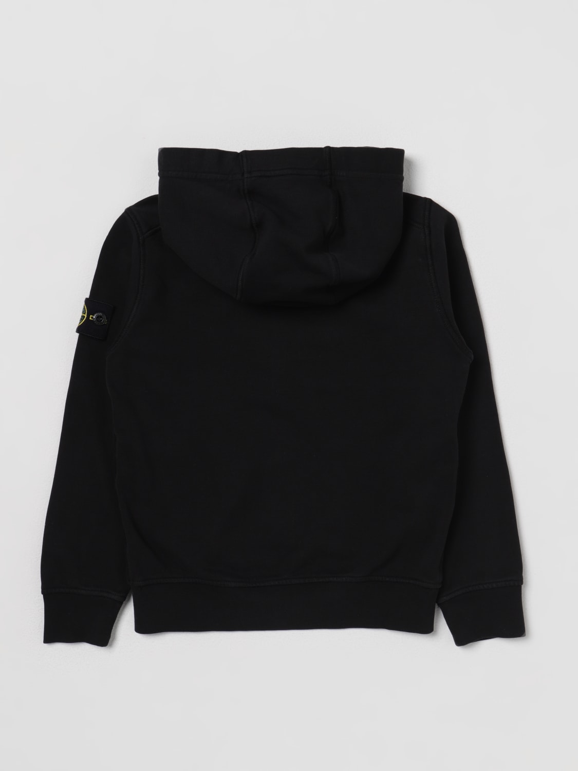 STONE ISLAND JUNIOR SWEATER: Stone Island Junior cotton sweatshirt, Black - Img 2