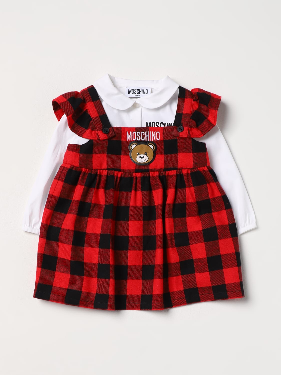 MOSCHINO 连衣裙: 连衣裙 儿童 Moschino Baby, 红色 - Img 1