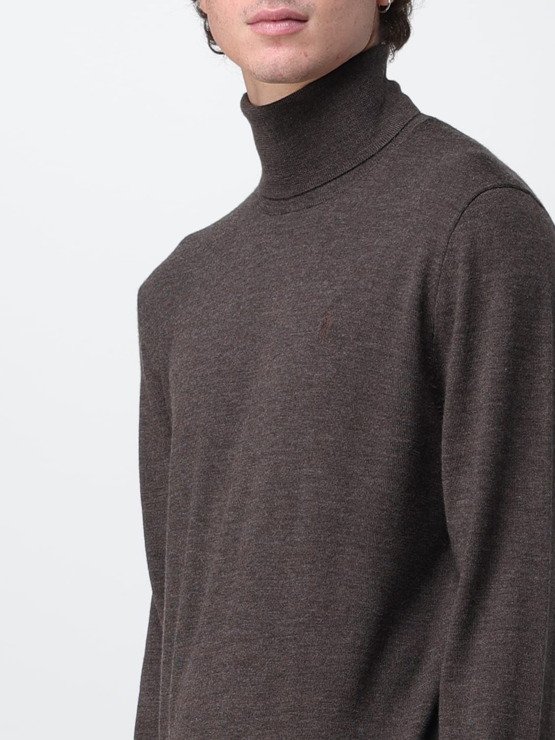 POLO RALPH LAUREN SWEATER: Sweater men Polo Ralph Lauren, Brown - Img 3