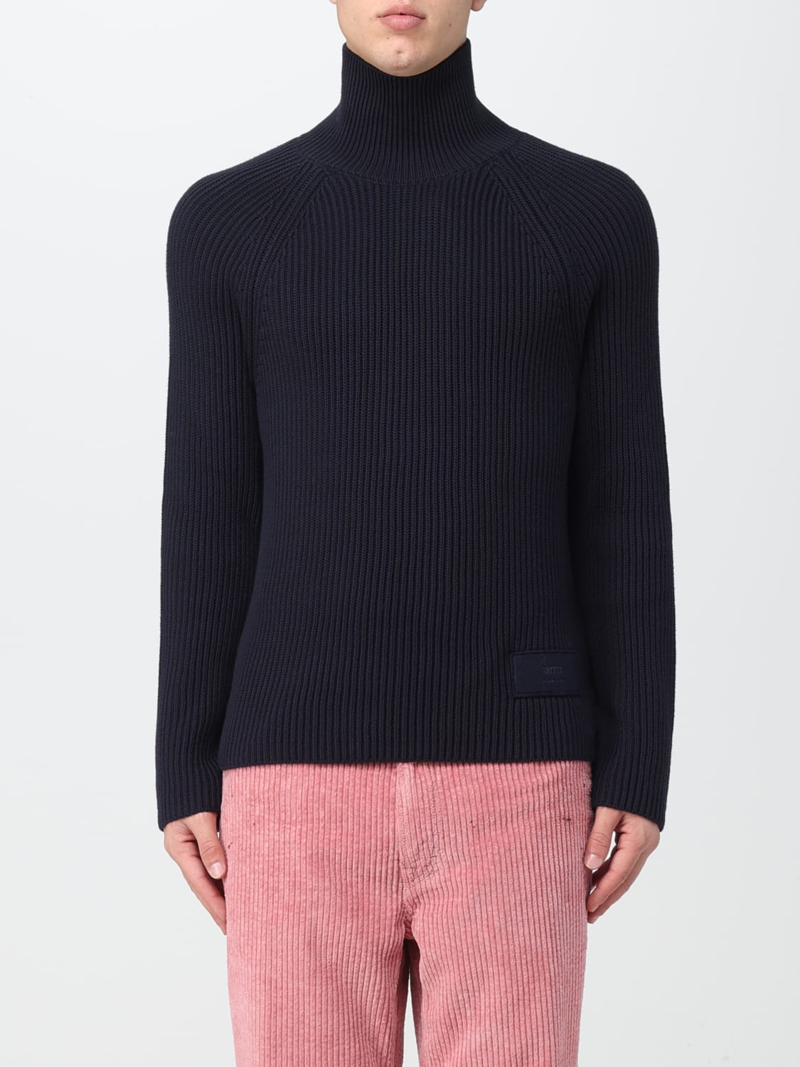 AMI PARIS SWEATER: Sweater men Ami Paris, Blue - Img 1