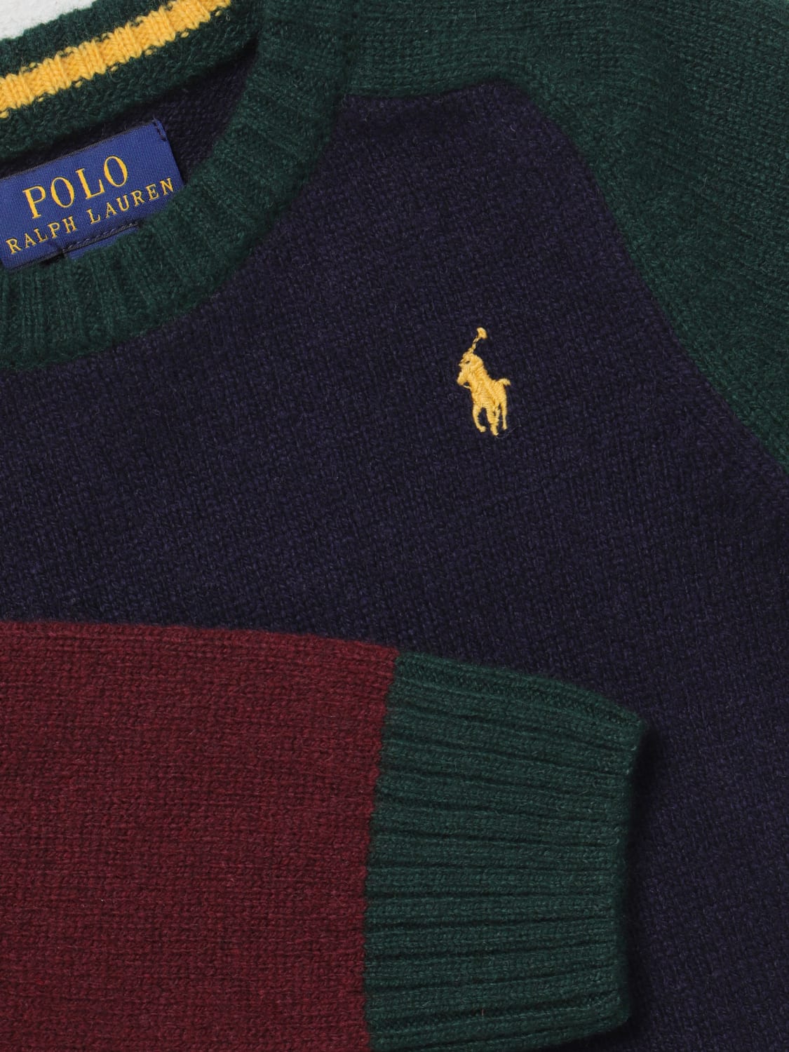 POLO RALPH LAUREN SWEATER: Sweater kids Polo Ralph Lauren, Navy - Img 3