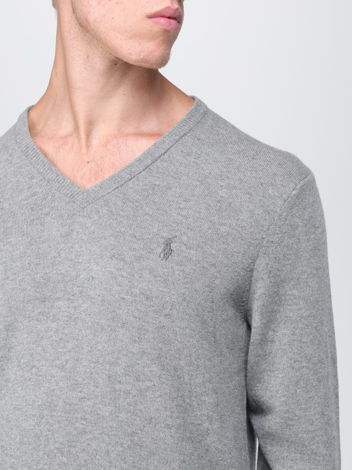 POLO RALPH LAUREN SWEATER: Sweater men Polo Ralph Lauren, Grey - Img 3