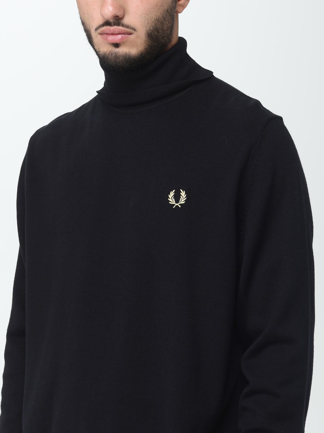 FRED PERRY СВИТЕР: Свитер Мужское Fred Perry, Черный - Img 3