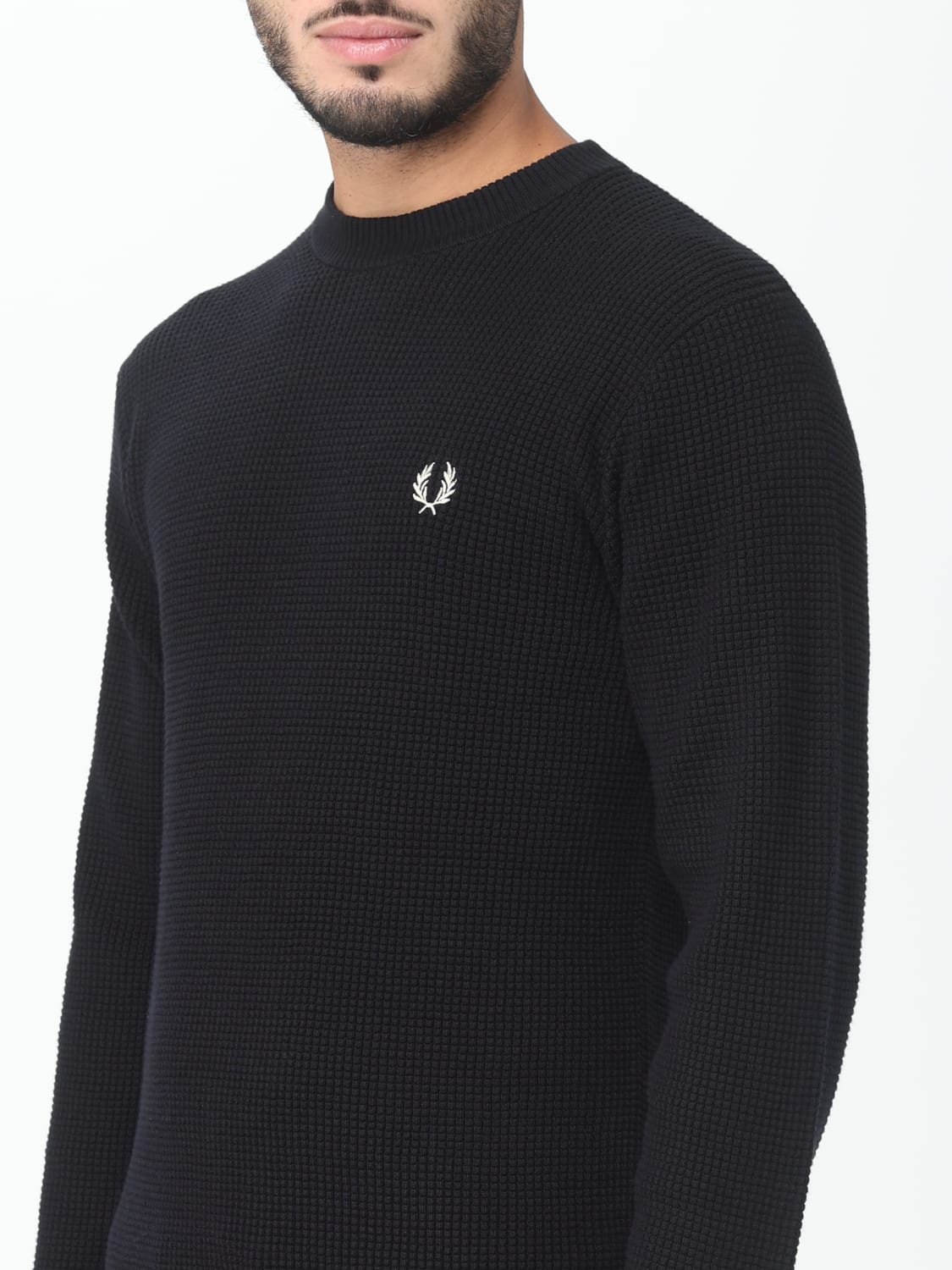 FRED PERRY PULLOVER: Pullover herren Fred Perry, Schwarz - Img 3