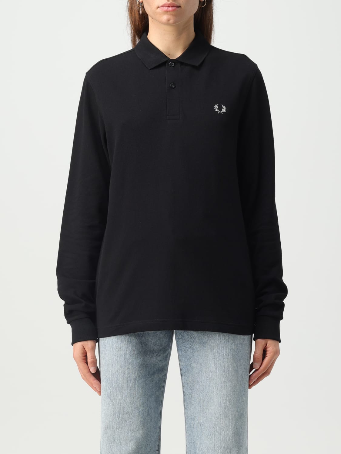 FRED PERRY 폴로 셔츠: 셔츠 여성 Fred Perry, 블랙 - Img 1