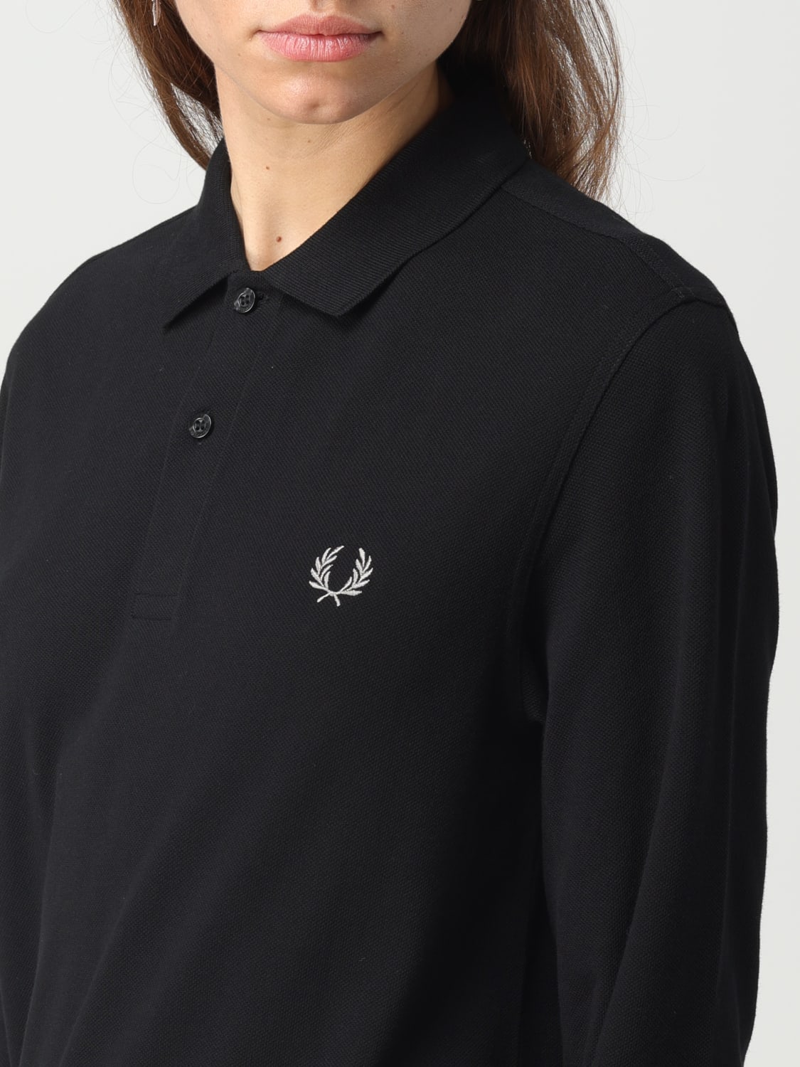 FRED PERRY 폴로 셔츠: 셔츠 여성 Fred Perry, 블랙 - Img 3