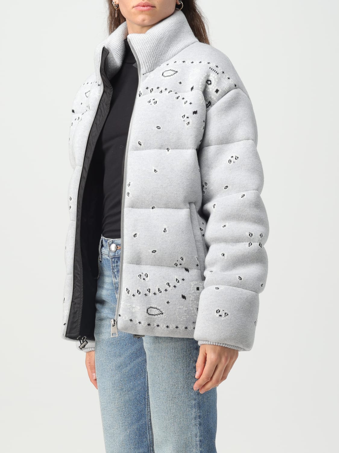 ジャケット ALANUI Woman Jacket Grey LWED002F23KNI001 0984 Alanui Outlet: Jacket woman - Grey | Alanui jacket