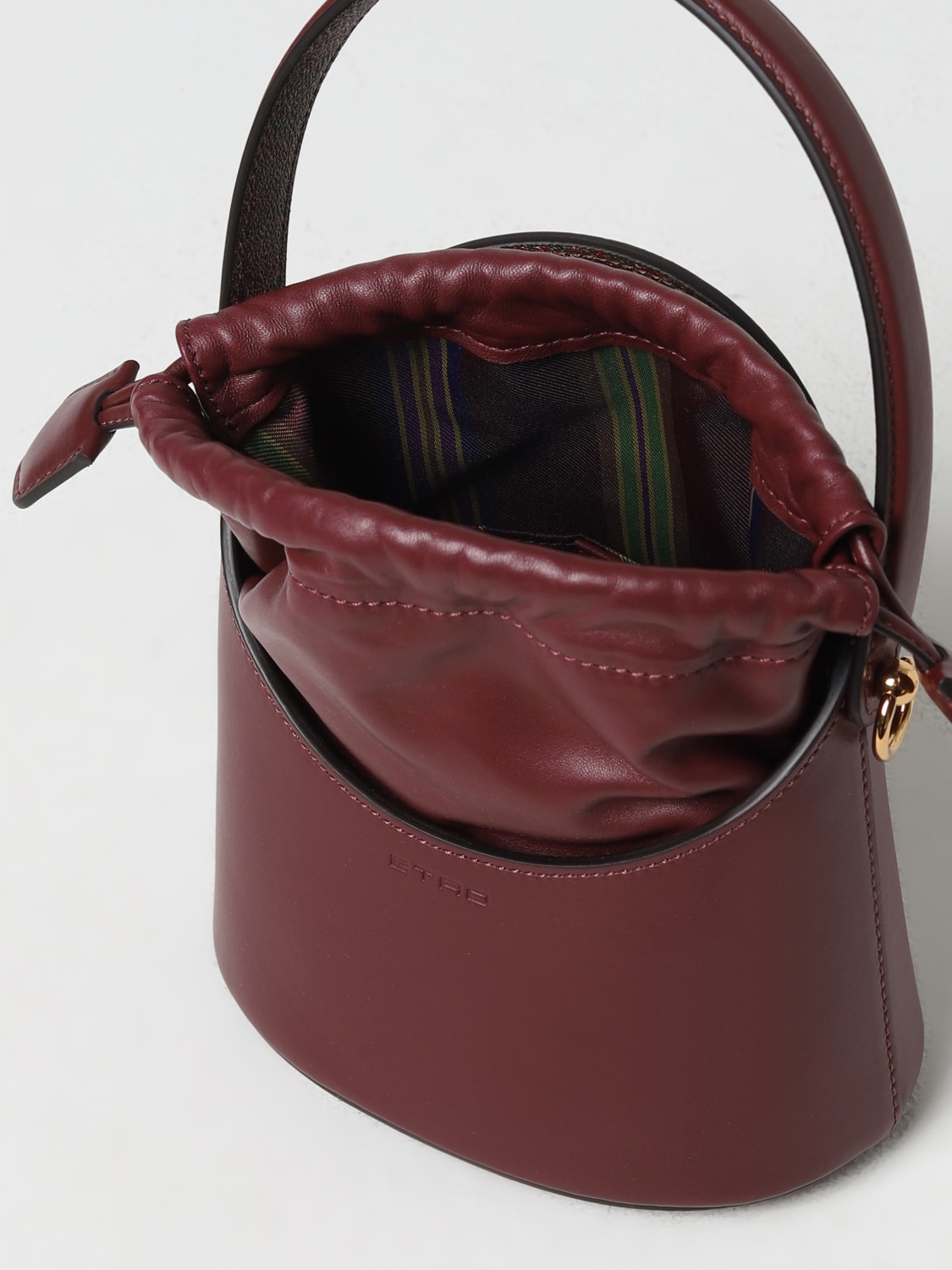 ETRO MINI BAG: Etro Saturno bag in leather, Brown - Img 4