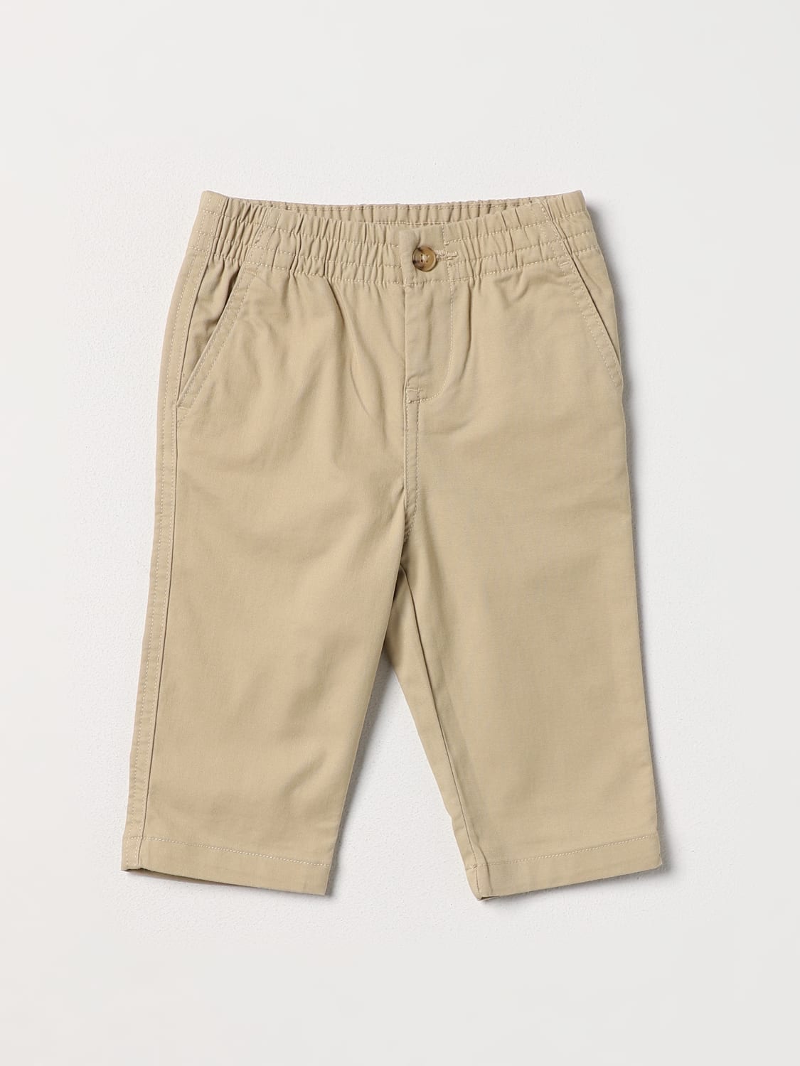 POLO RALPH LAUREN PANTS: Pants kids Polo Ralph Lauren, Beige - Img 1