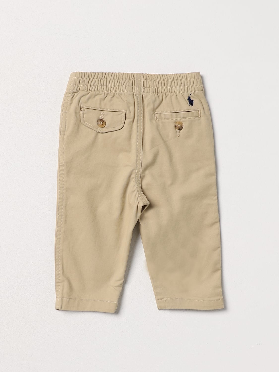 POLO RALPH LAUREN PANTS: Pants kids Polo Ralph Lauren, Beige - Img 2