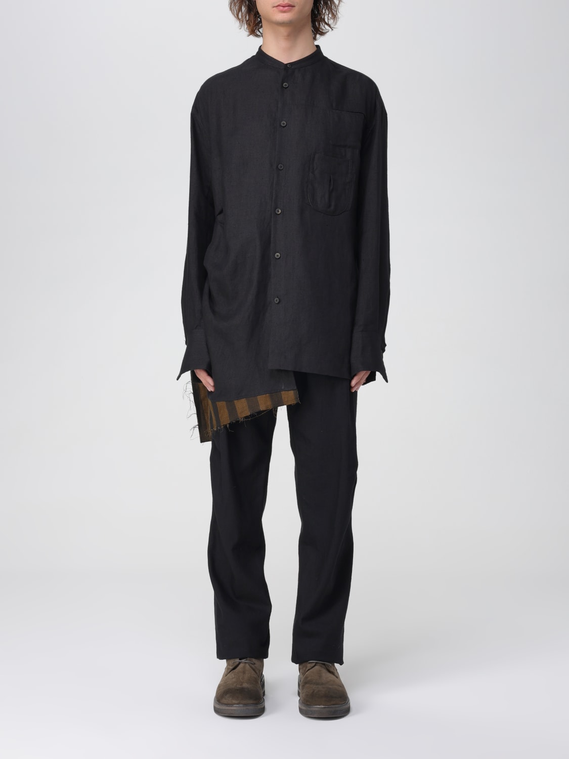 ZIGGY CHEN: Shirt men - Black | Ziggy Chen shirt 0M2330712 online at ...