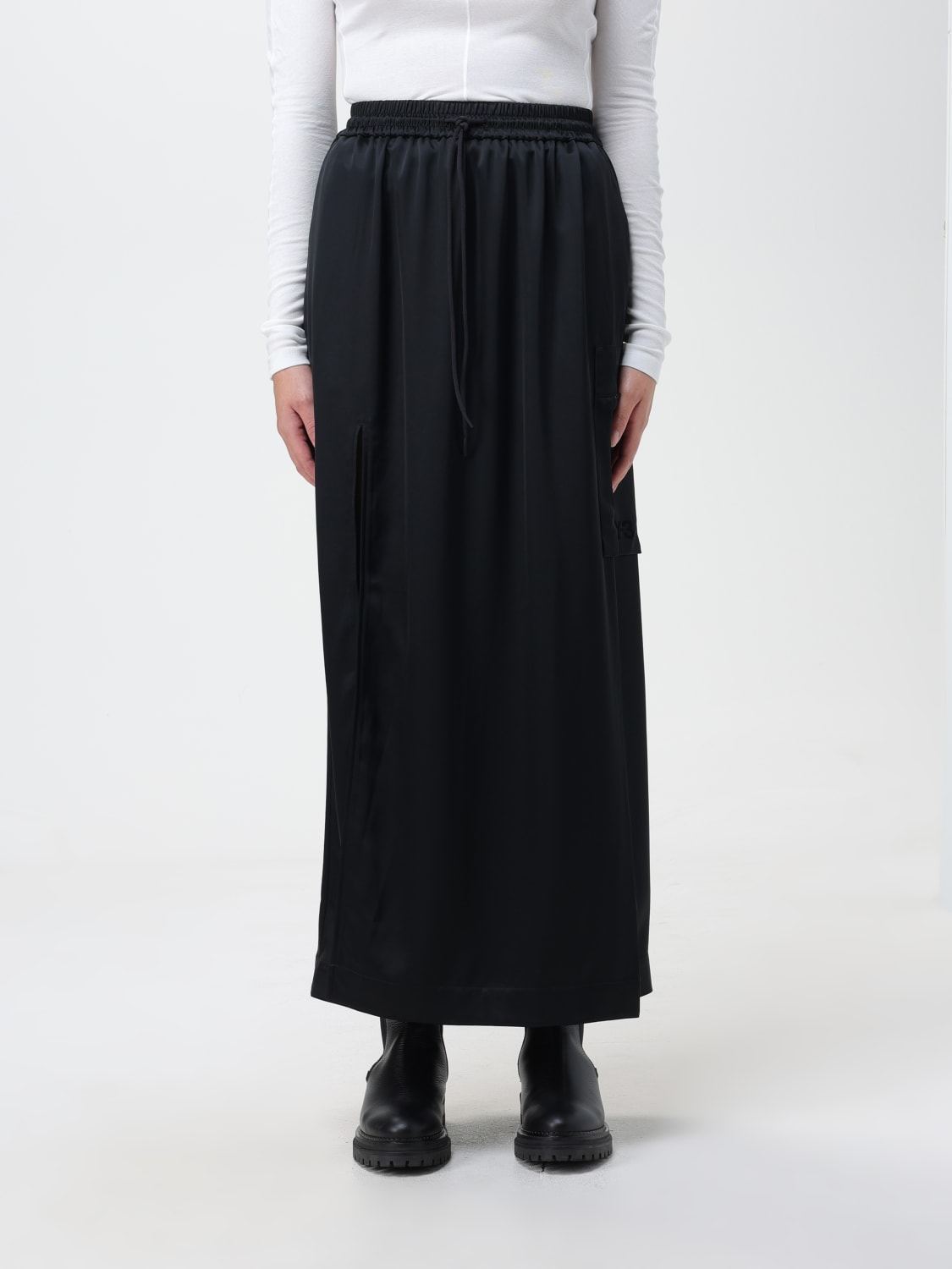 Y-3: Skirt woman - Black | Y-3 skirt IP8779 online at GIGLIO.COM