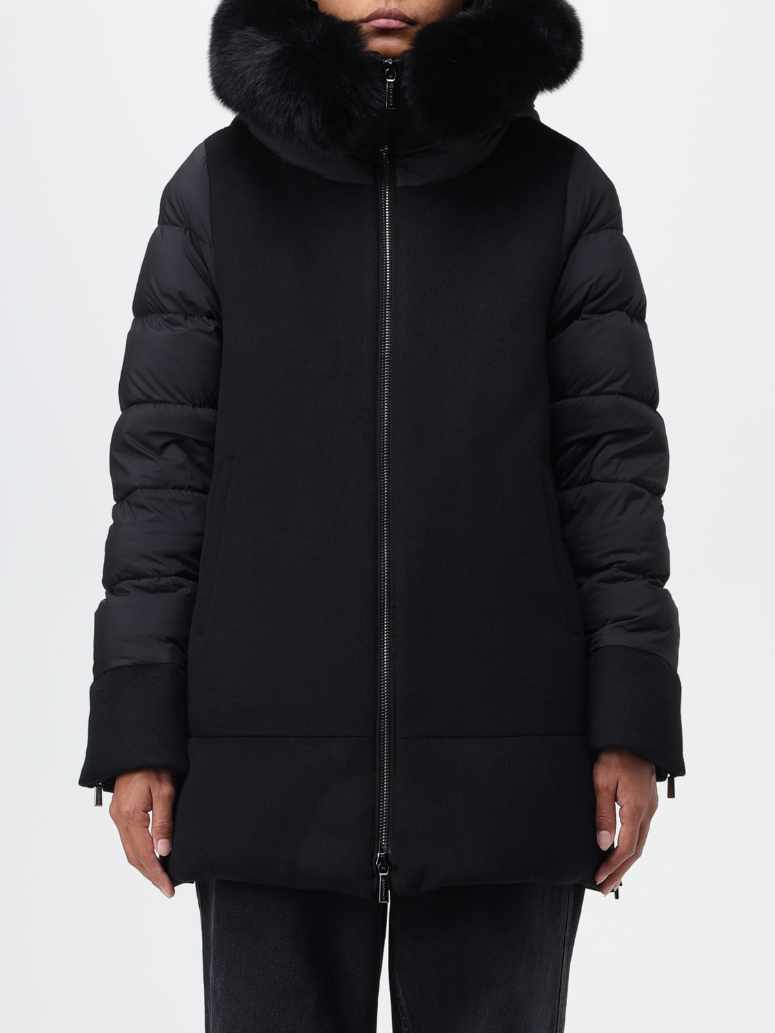 MOORER MANTEL: Jacke damen Moorer, Schwarz - Img 1