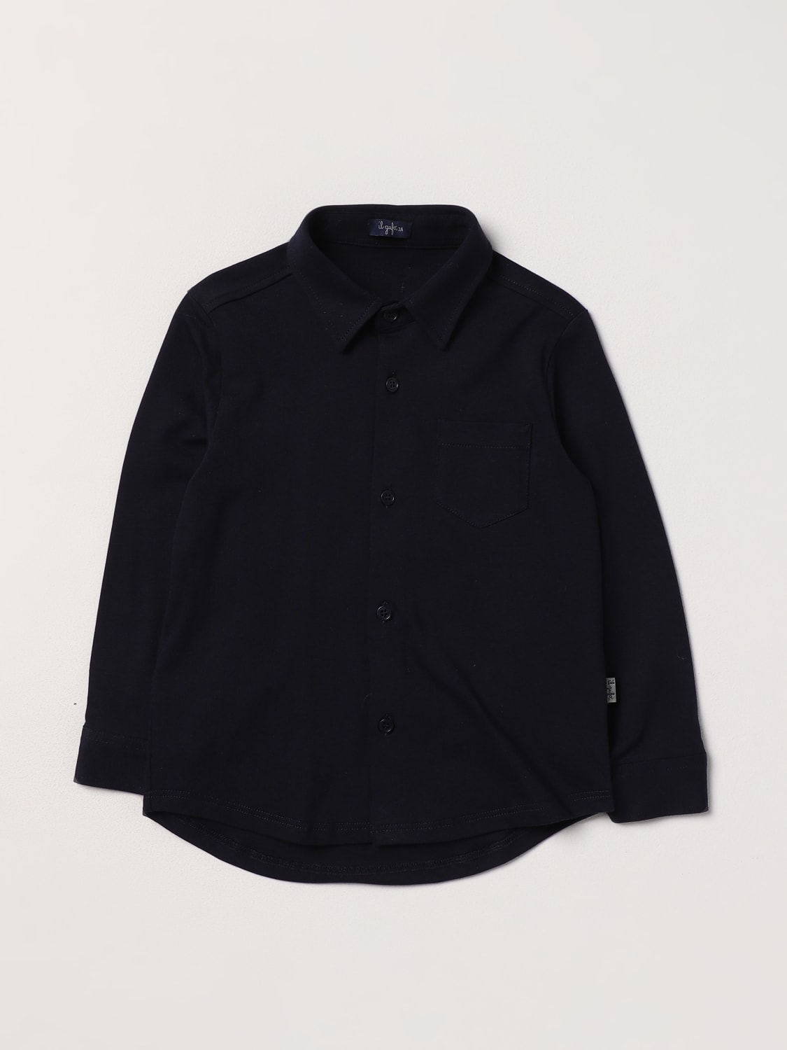 IL GUFO CAMISA: Camisa niños Il Gufo, Azul Oscuro - Img 1