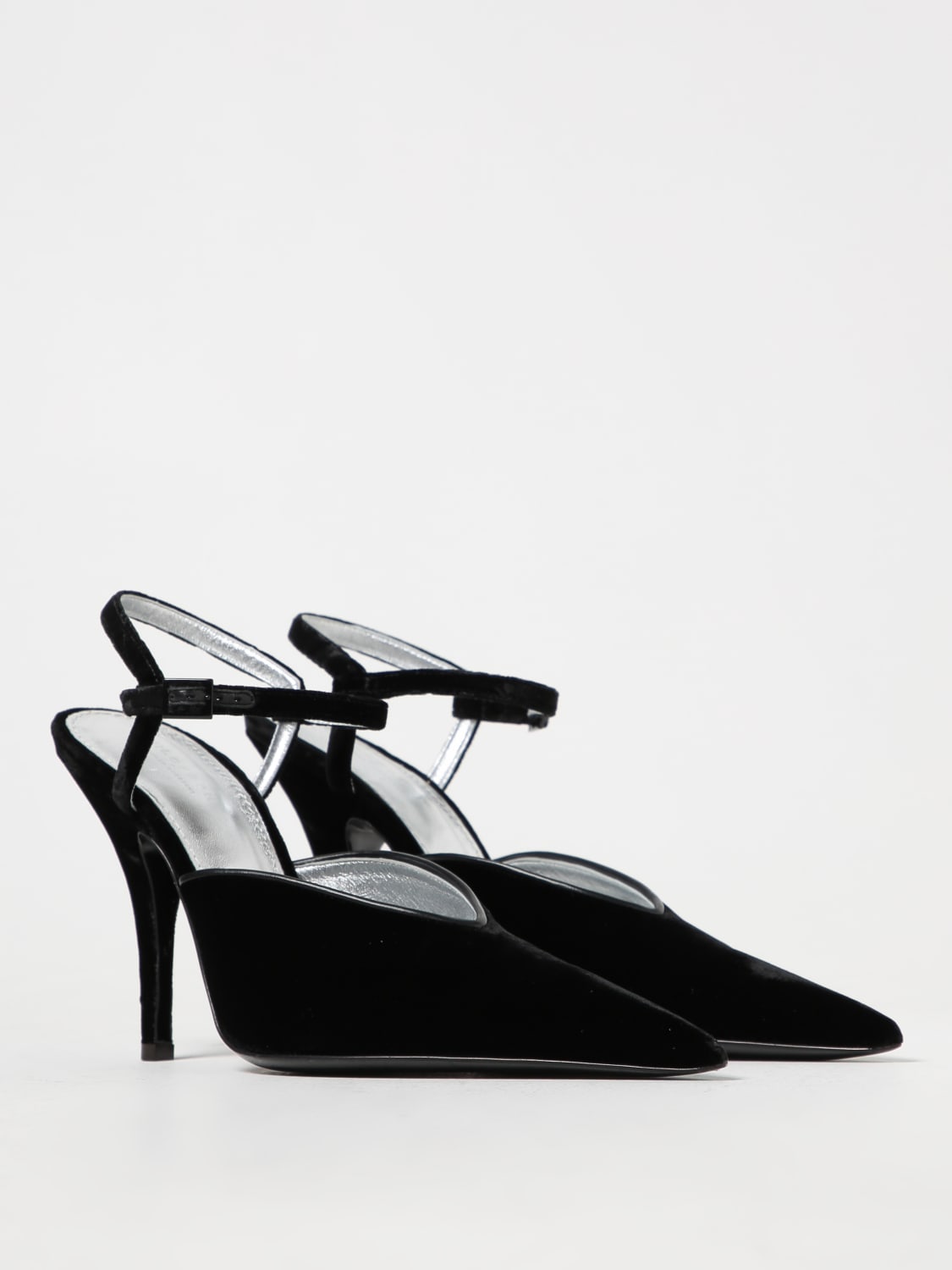 PHILOSOPHY DI LORENZO SERAFINI SCARPE CON TACCO: Slingback Philosophy Di Lorenzo Serafini in velluto, Nero - Img 2