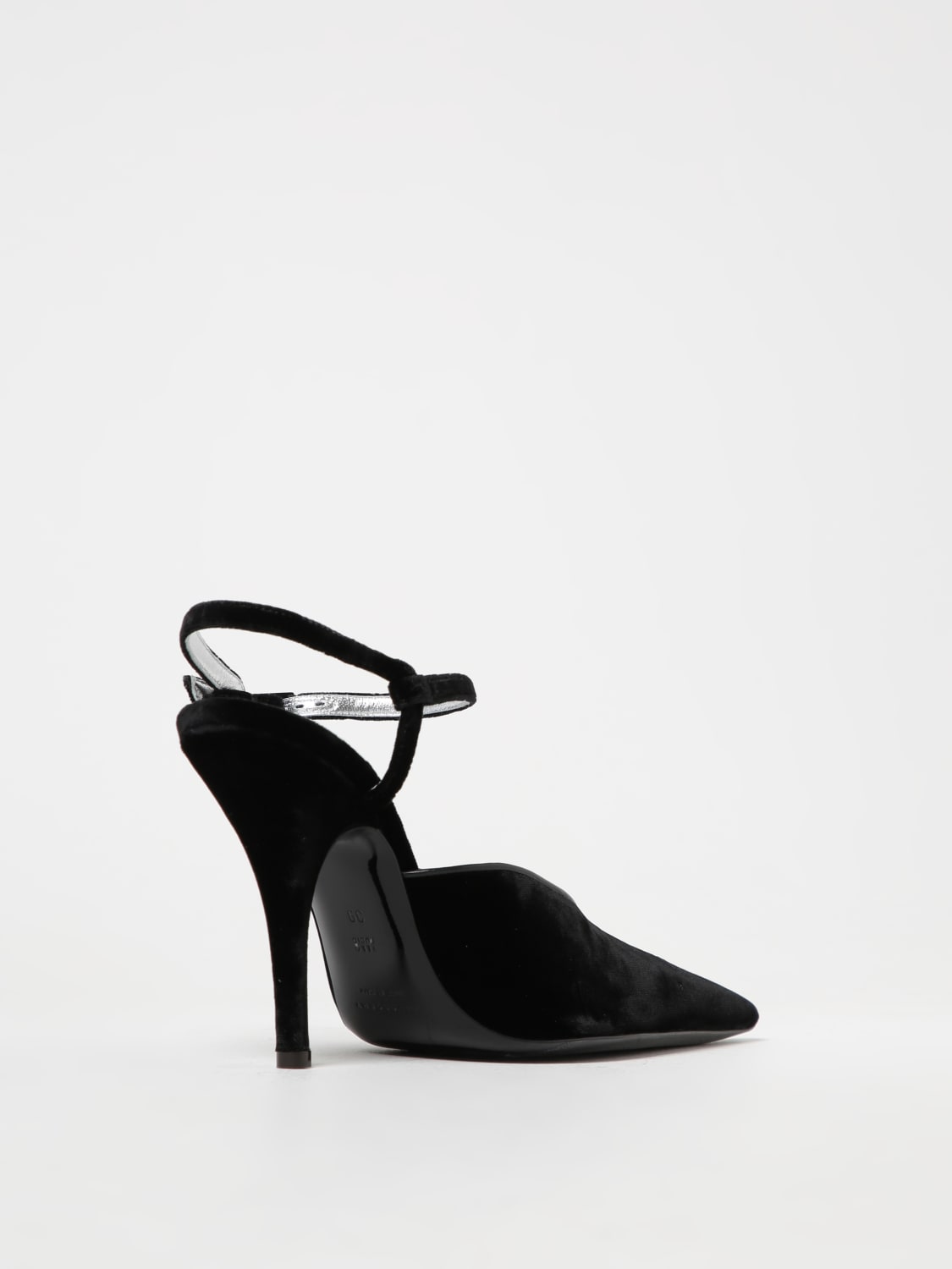 PHILOSOPHY DI LORENZO SERAFINI SCARPE CON TACCO: Slingback Philosophy Di Lorenzo Serafini in velluto, Nero - Img 3