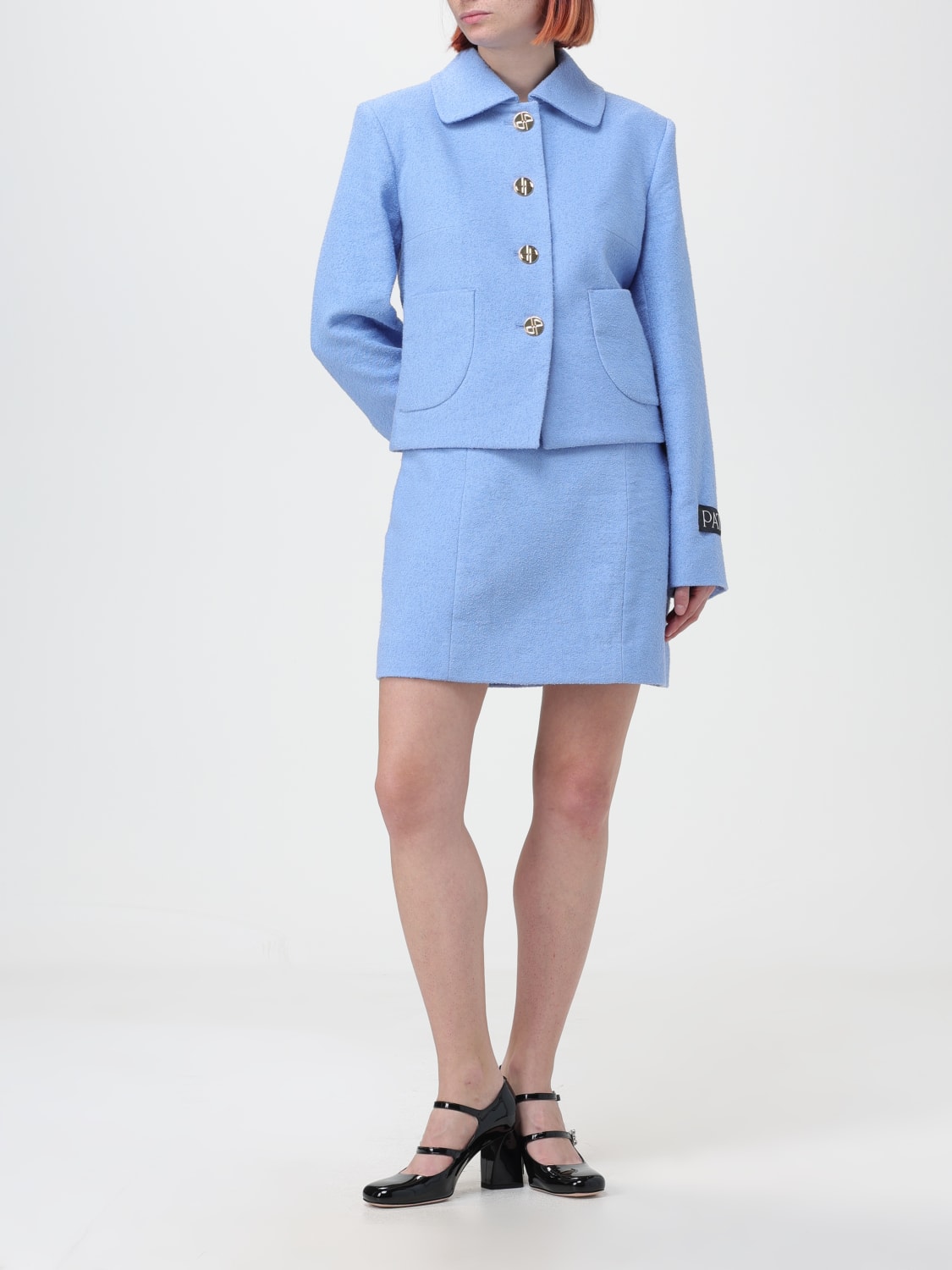 PATOU GONNA: Gonna basic Patou in misto cotone , Blue - Img 2