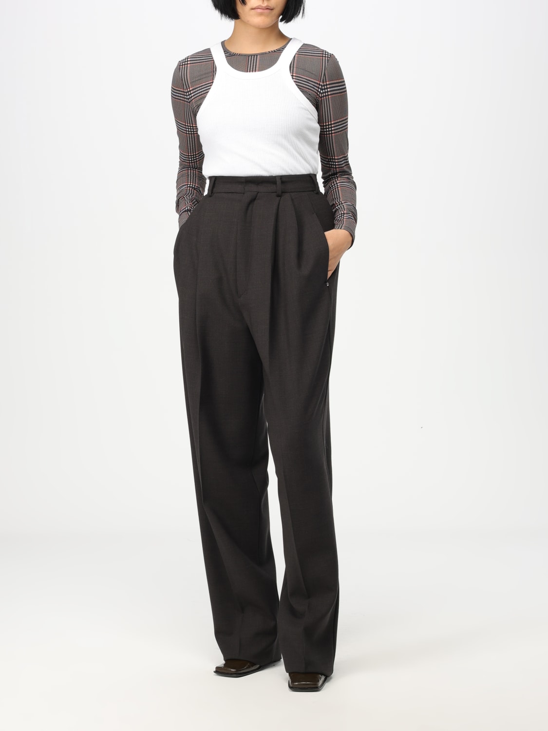 パンツ SPORTMAX Woman Pants Brown 2321360436600 019 Sportmax Outlet: Pants woman - Brown | Sportmax pants