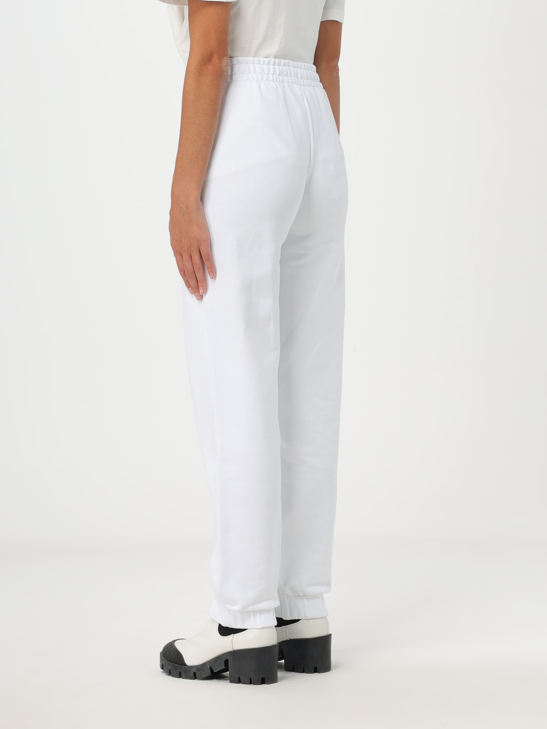 MOSCHINO COUTURE PANTS: Moschino Couture pants in stretch cotton, White - Img 2