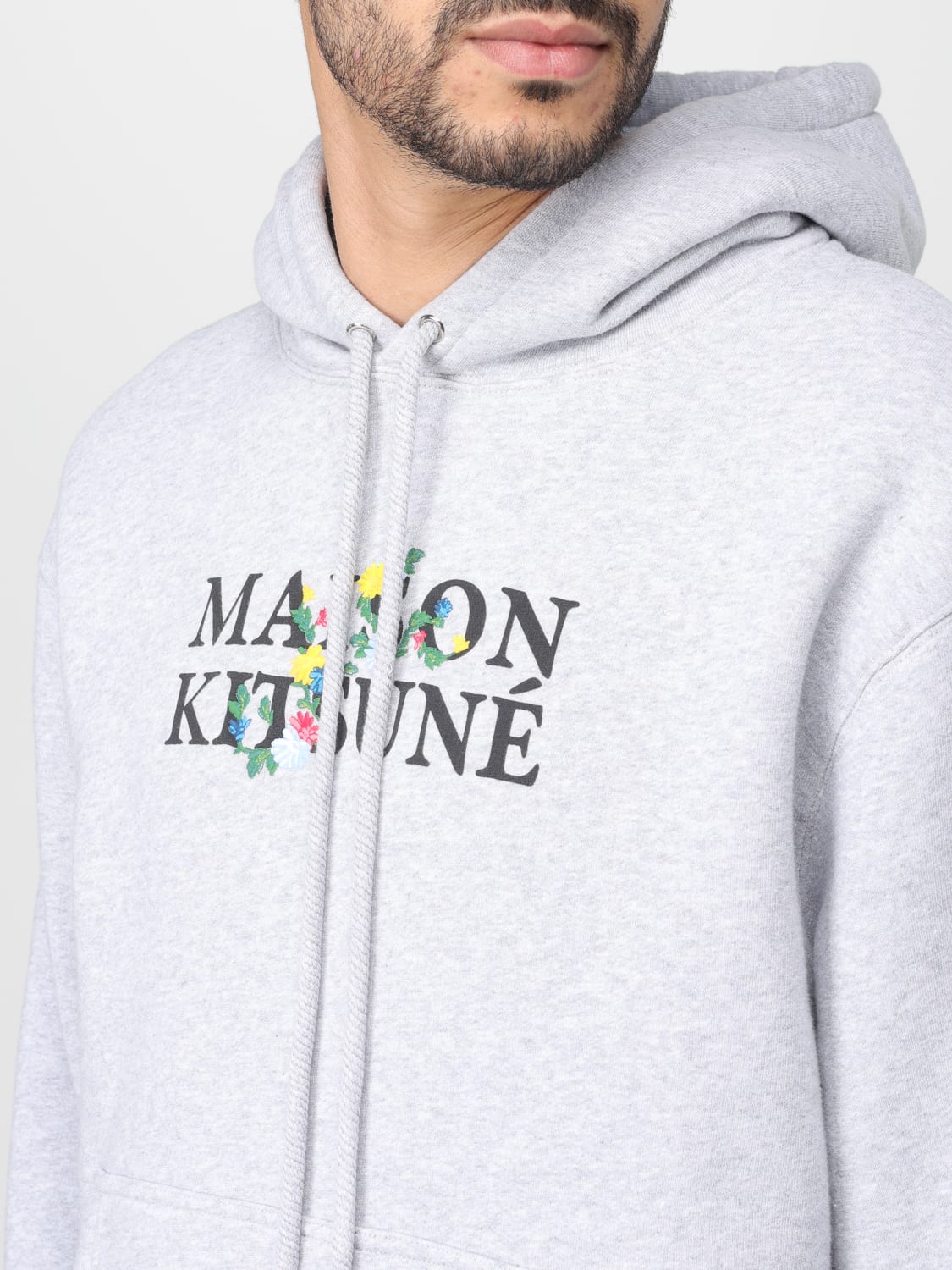 MAISON KITSUNÉ スウェットシャツ: セーター メンズ Maison KitsunÉ, グレー - Img 3