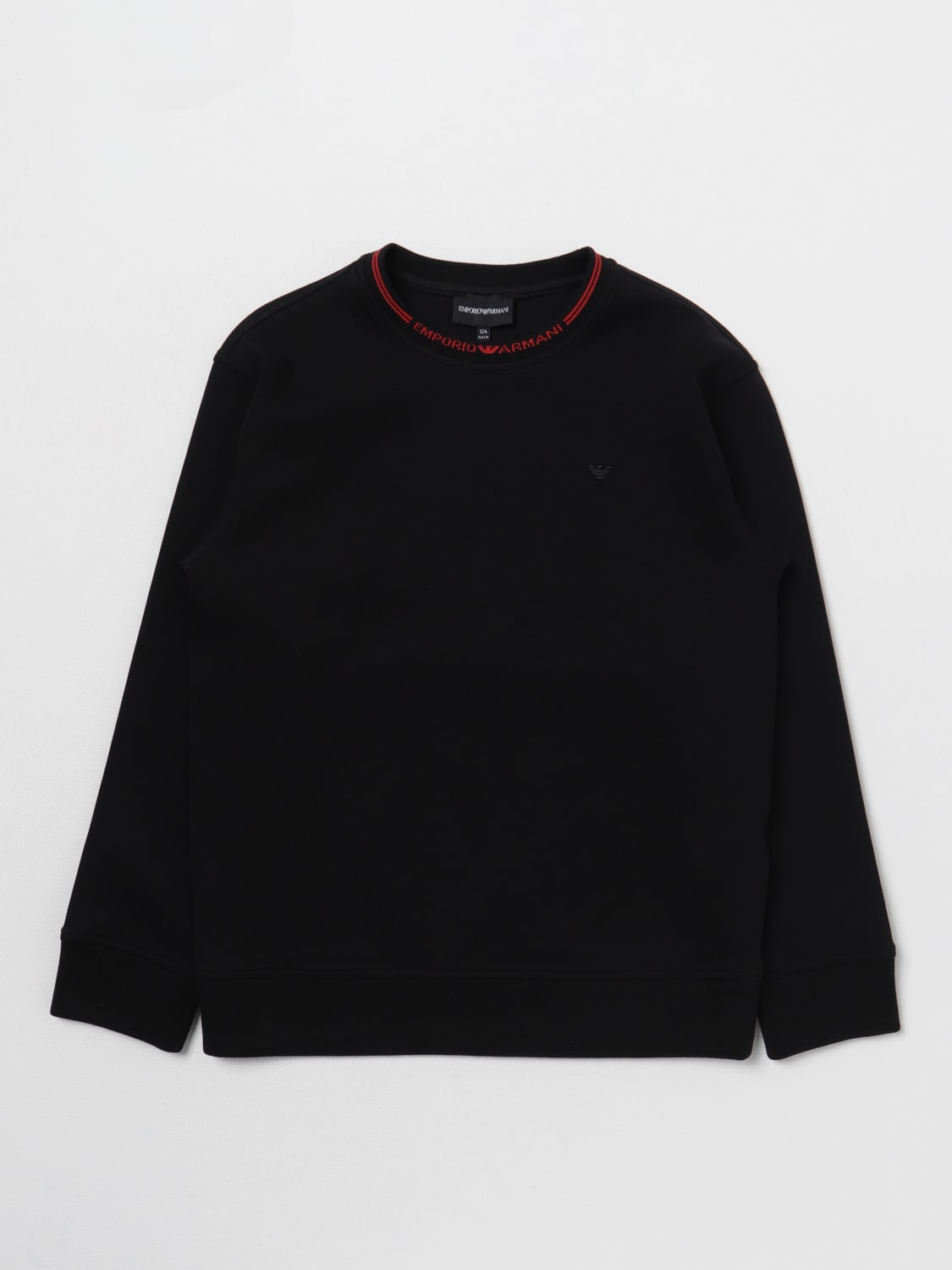EMPORIO ARMANI SWEATER: Sweater kids Emporio Armani Kids, Black - Img 1