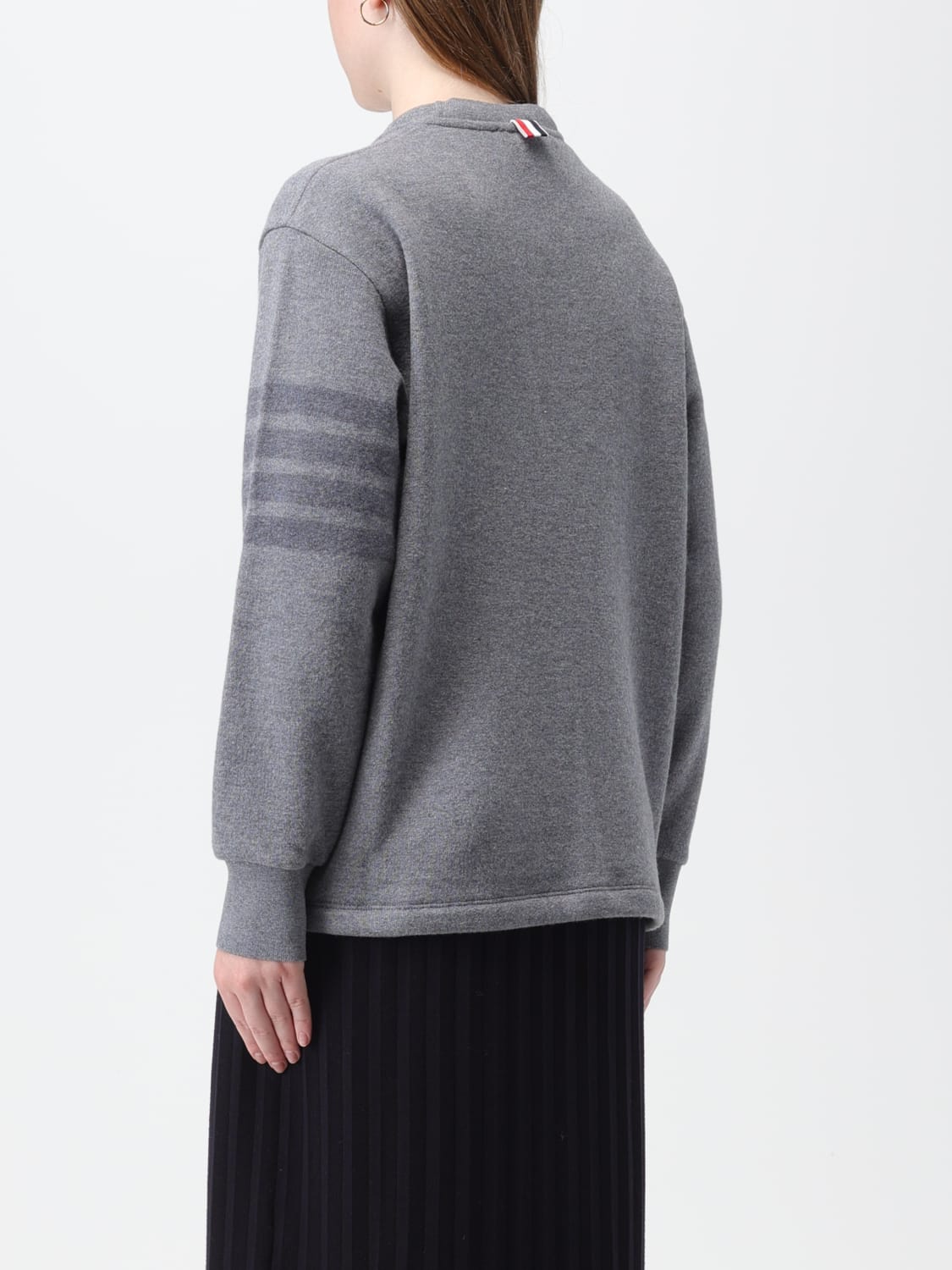 THOM BROWNE SWEATER: Sweater woman Thom Browne, Grey - Img 3