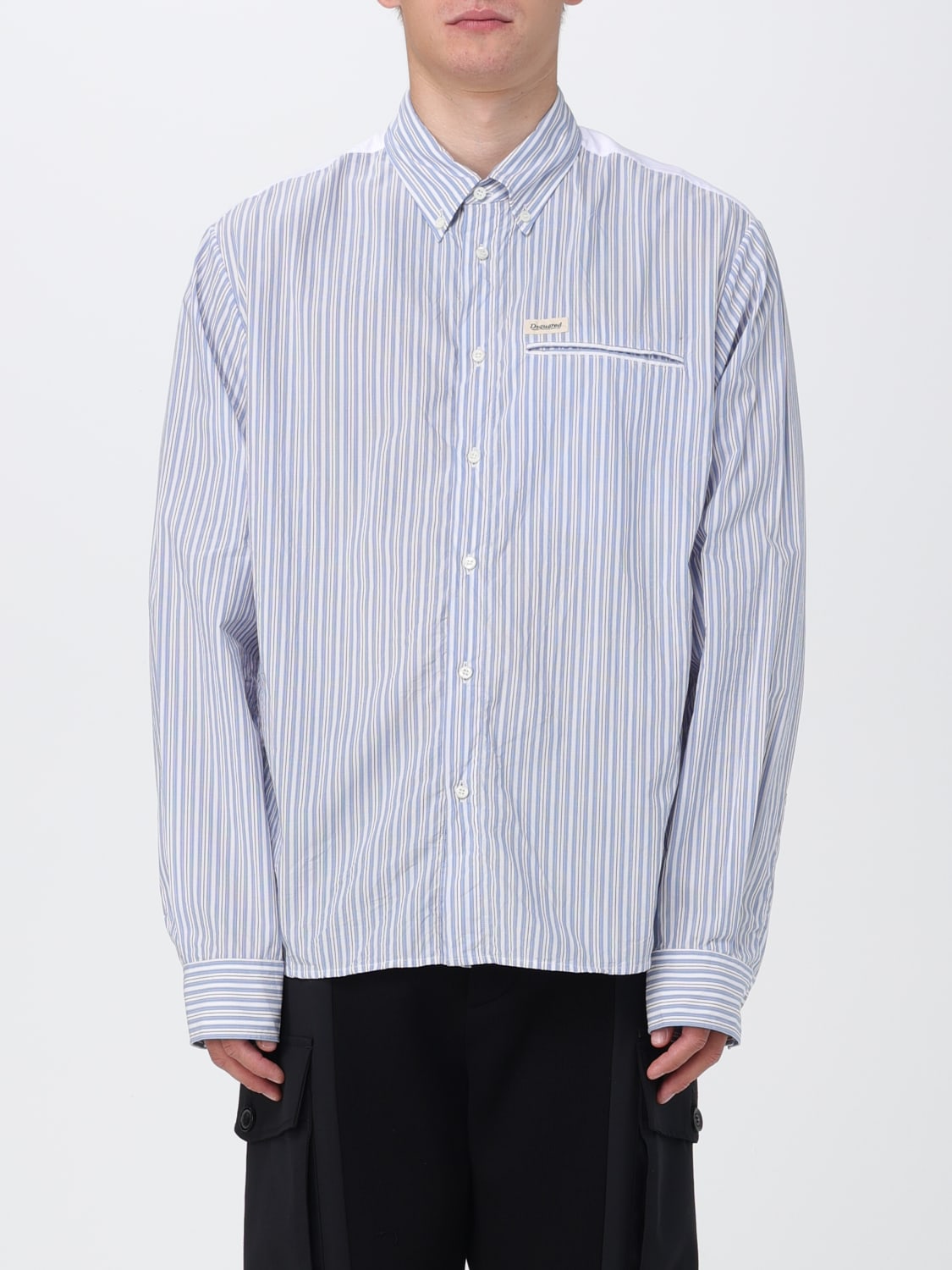 DSQUARED2 SHIRT: Dsquared2 shirt in striped poplin, Striped - Img 1