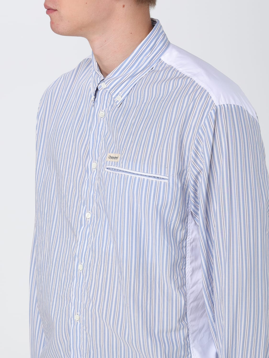 DSQUARED2 SHIRT: Dsquared2 shirt in striped poplin, Striped - Img 4