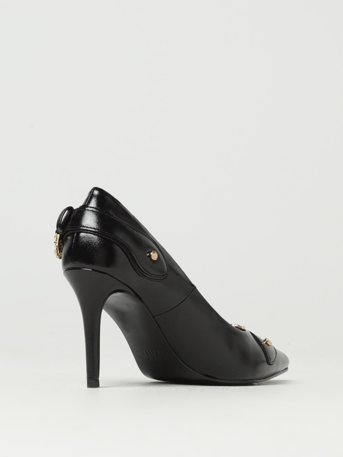 VERSACE JEANS COUTURE PUMPS: Versace Jeans Couture pumps in synthetic leather, Black - Img 3