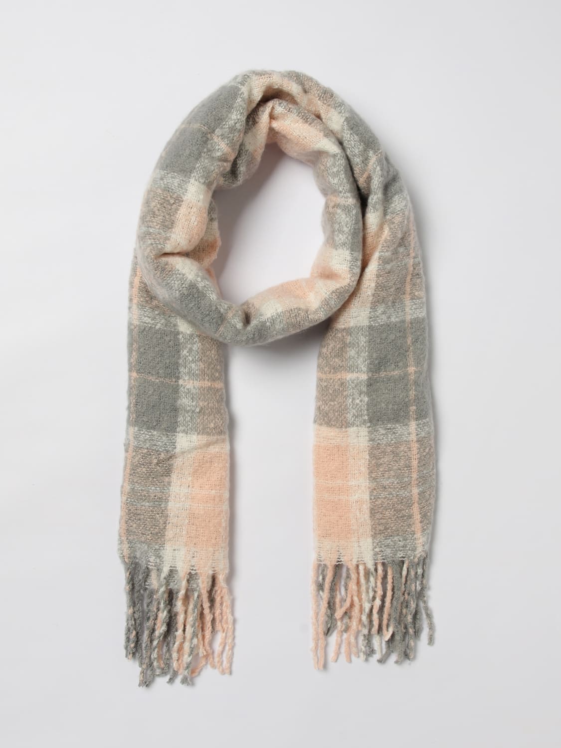 BARBOUR SET ACCESSORI: Set cappello + sciarpa Barbour in tessuto riciclato, Grigio - Img 2