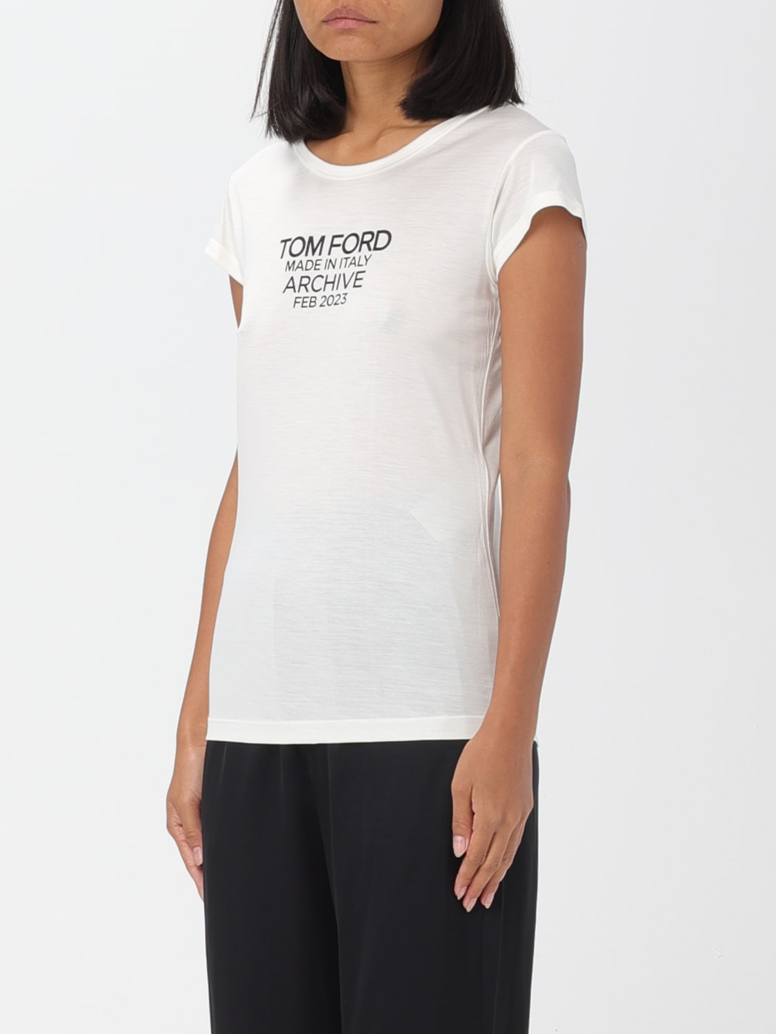 TOM FORD CAMISETA: Camiseta mujer Tom Ford, Blanco - Img 3