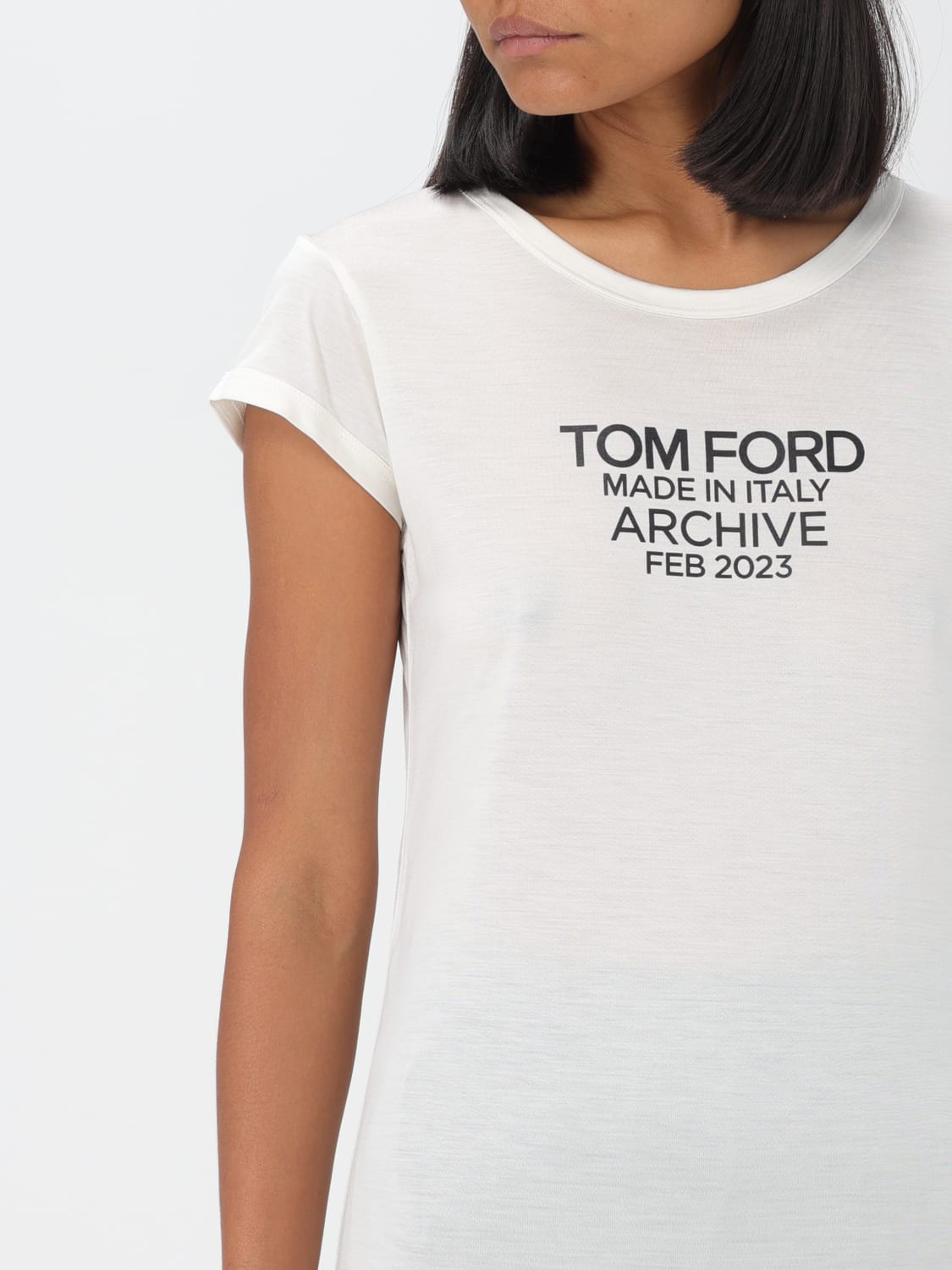 TOM FORD CAMISETA: Camiseta mujer Tom Ford, Blanco - Img 4