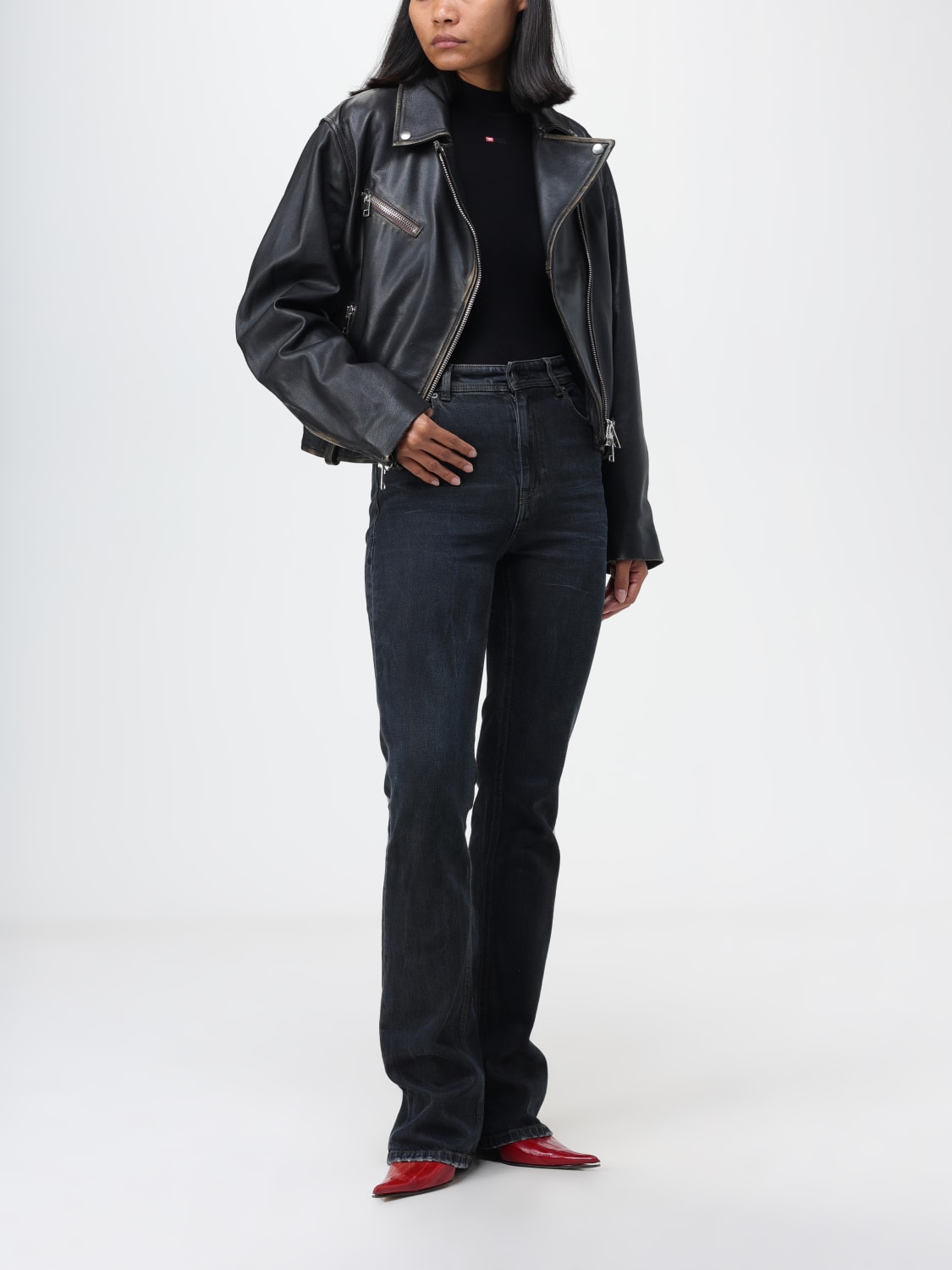 DIESEL JEANS: Diesel denim jeans, Black - Img 2