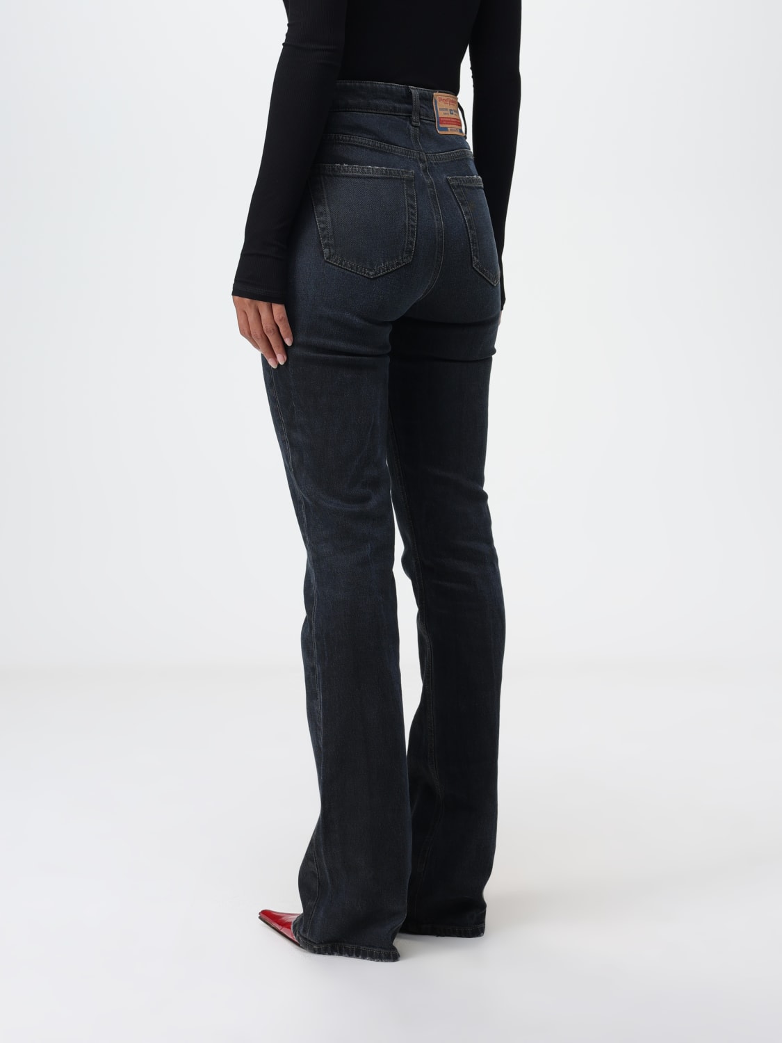 DIESEL JEANS: Diesel denim jeans, Black - Img 3