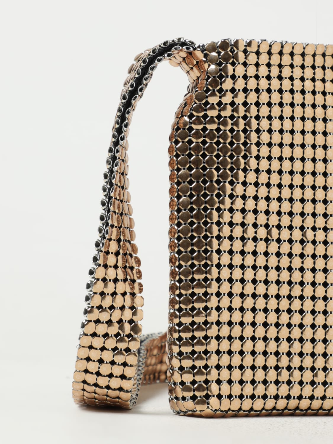 RABANNE MINI BAG: Shoulder bag woman Rabanne, Gold - Img 3