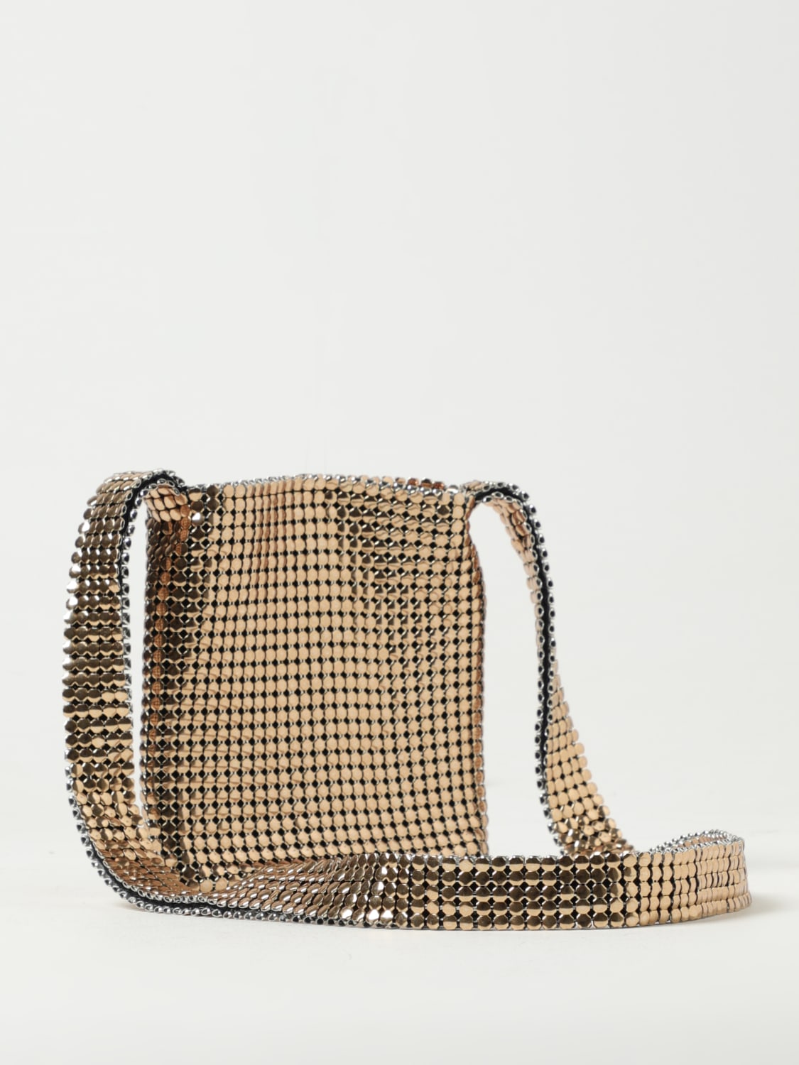 RABANNE MINI BAG: Shoulder bag woman Rabanne, Gold - Img 2