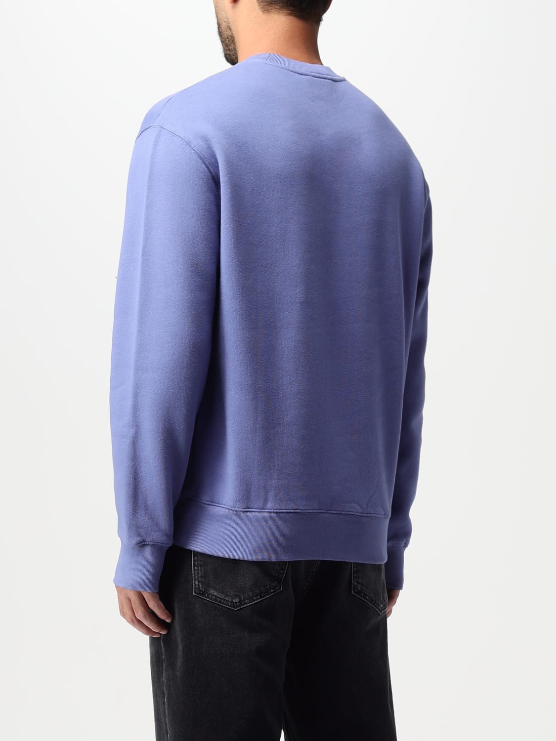 MAISON KITSUNÉ SWEATSHIRT: Maison Kitsuné cotton sweatshirt with logo and embroidery, Violet - Img 2