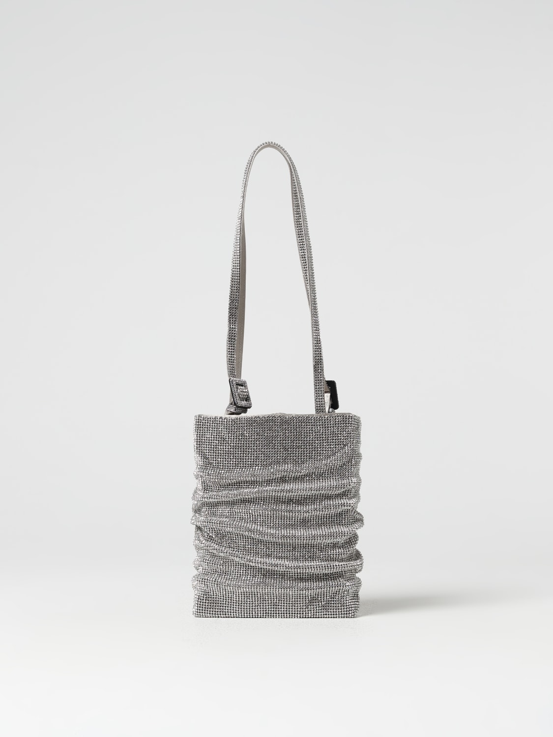 ショルダーバッグ・ポシェット BENEDETTA BRUZZICHES Woman Shoulder bag Silver FW23063 019 Buy Benedetta Bruzziches Silver Joy Shoulder Bag in Crystal