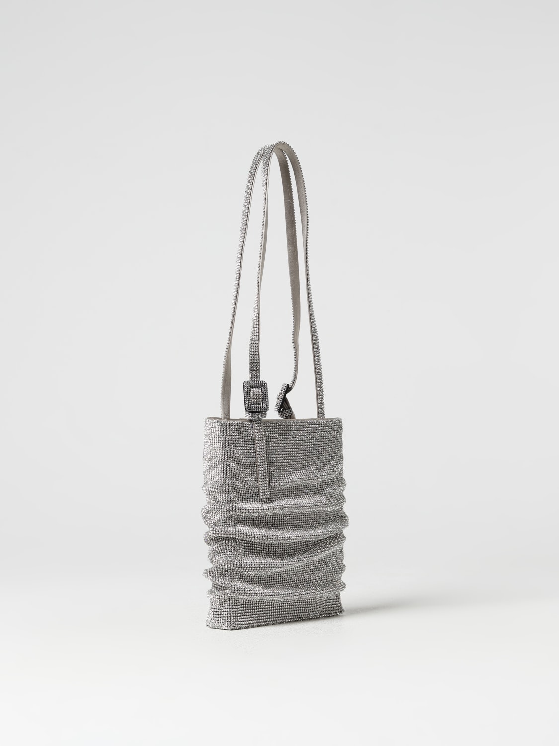 ショルダーバッグ・ポシェット BENEDETTA BRUZZICHES Woman Shoulder bag Silver FW23064 019 BENEDETTA BRUZZICHES：ショルダーバッグ レディース - シルバー