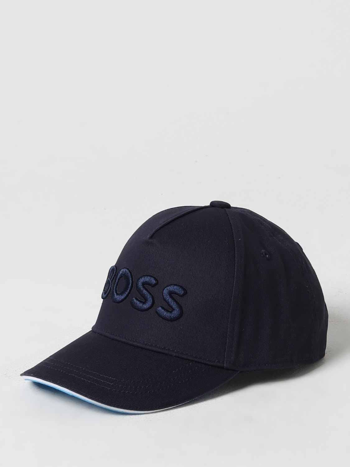 BOSS CAPPELLO BIMBA: Cappello Boss Kidswear in cotone, Marine - Img 1