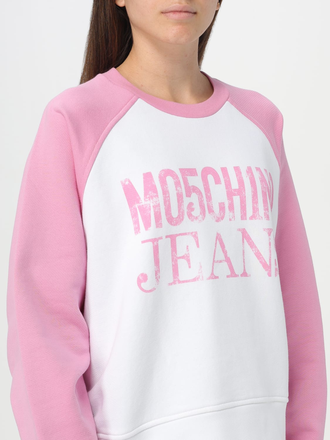 MOSCHINO JEANS SWEATER: Sweater woman Moschino Jeans, White - Img 4