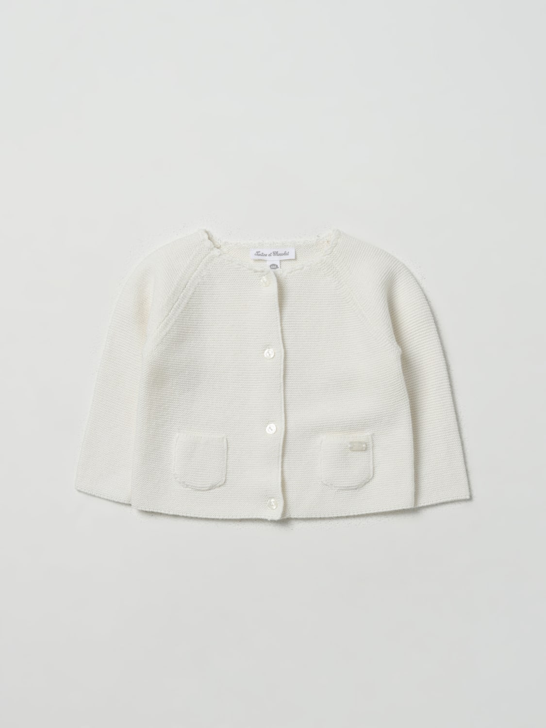 TARTINE ET CHOCOLAT SWEATER: Sweater kids Tartine Et Chocolat, White - Img 1
