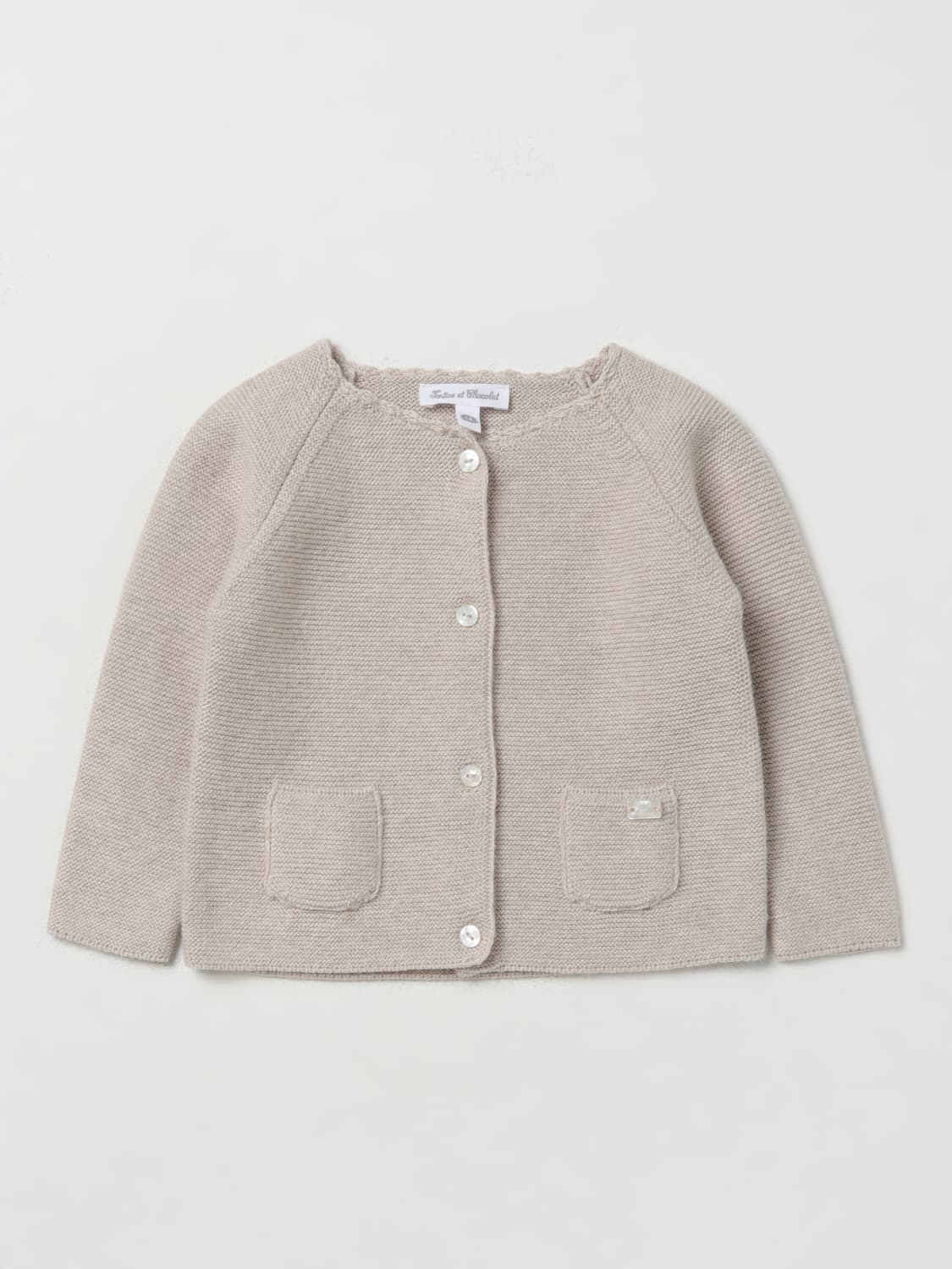 TARTINE ET CHOCOLAT SWEATER: Sweater kids Tartine Et Chocolat, Beige - Img 1