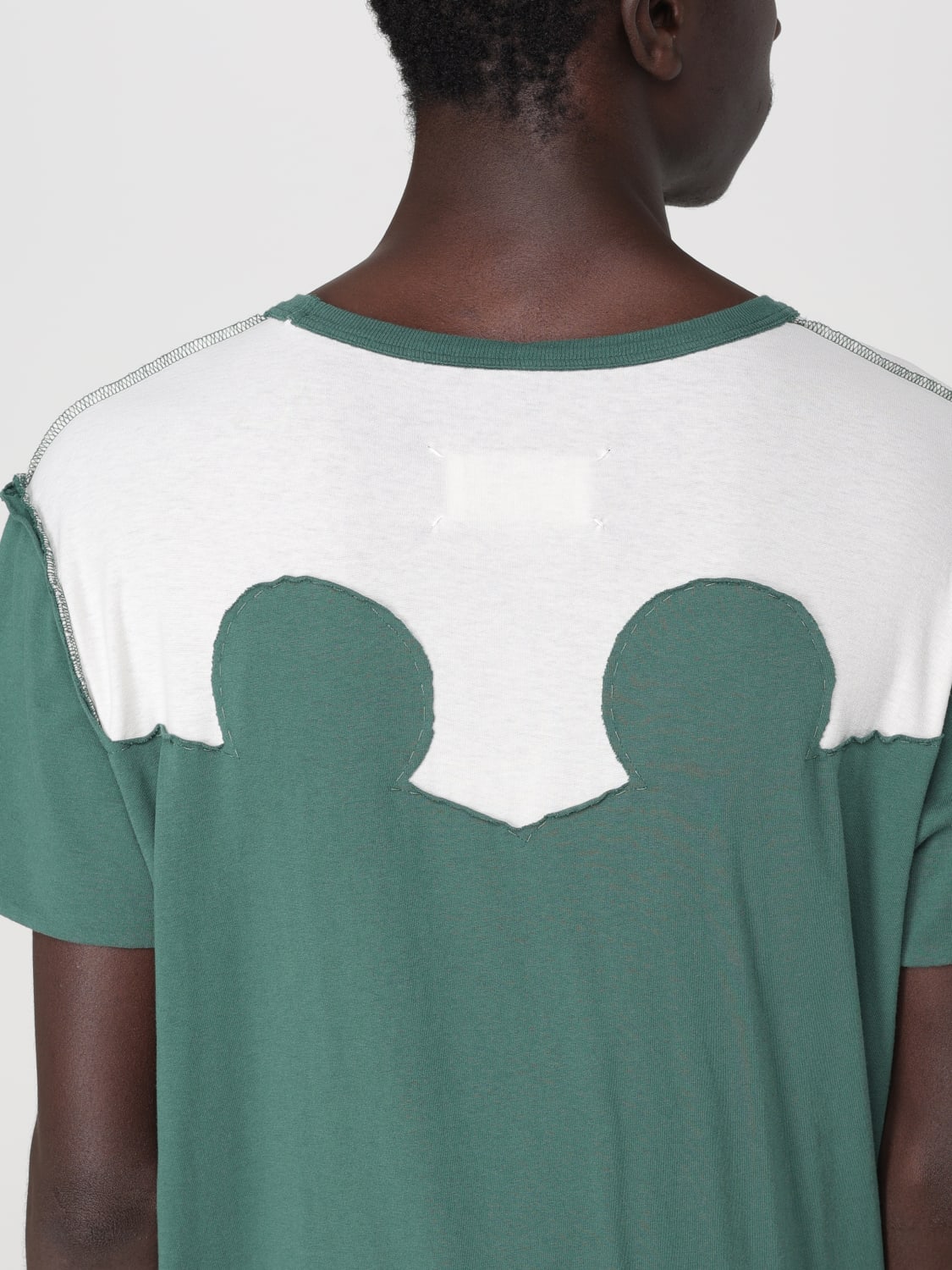 MAISON MARGIELA T-SHIRT: Maison Margiela cotton t-shirt, Green - Img 5