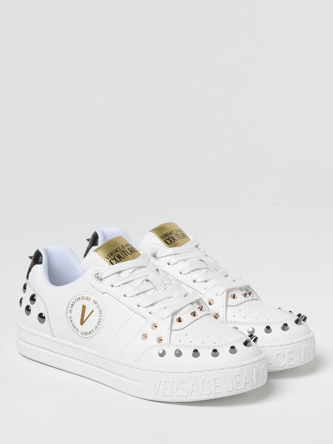 VERSACE JEANS COUTURE BASKETS: Baskets femme Versace Jeans Couture, Blanc - Img 2