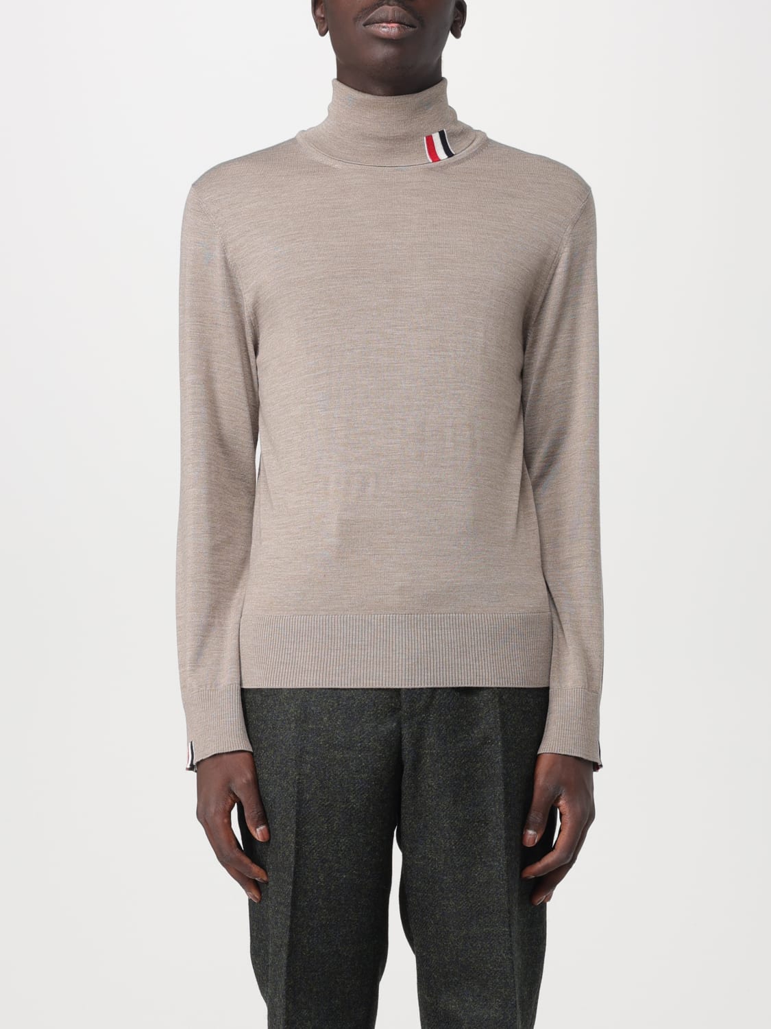 THOM BROWNE: sweater in wool - Brown | Thom Browne sweater MKA475AY1014 ...