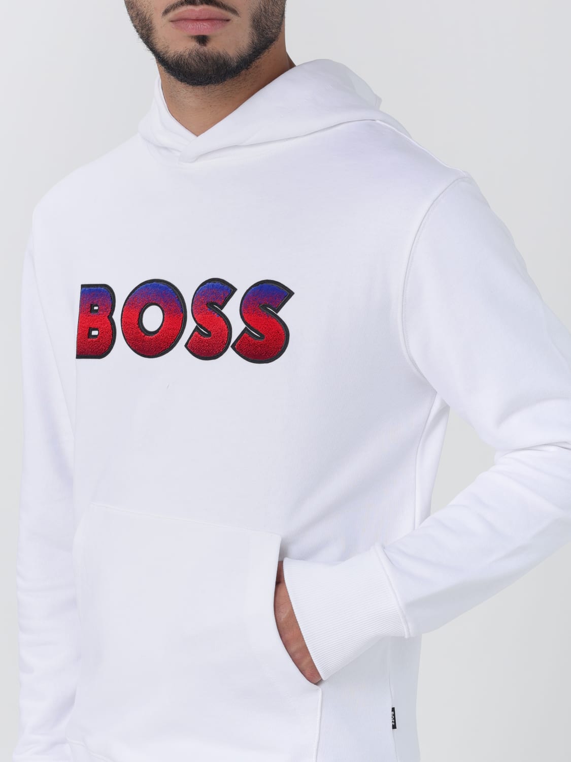 Boss Outlet Sweatshirt men White Boss sweatshirt 50499560 online at GIGLIO.COM