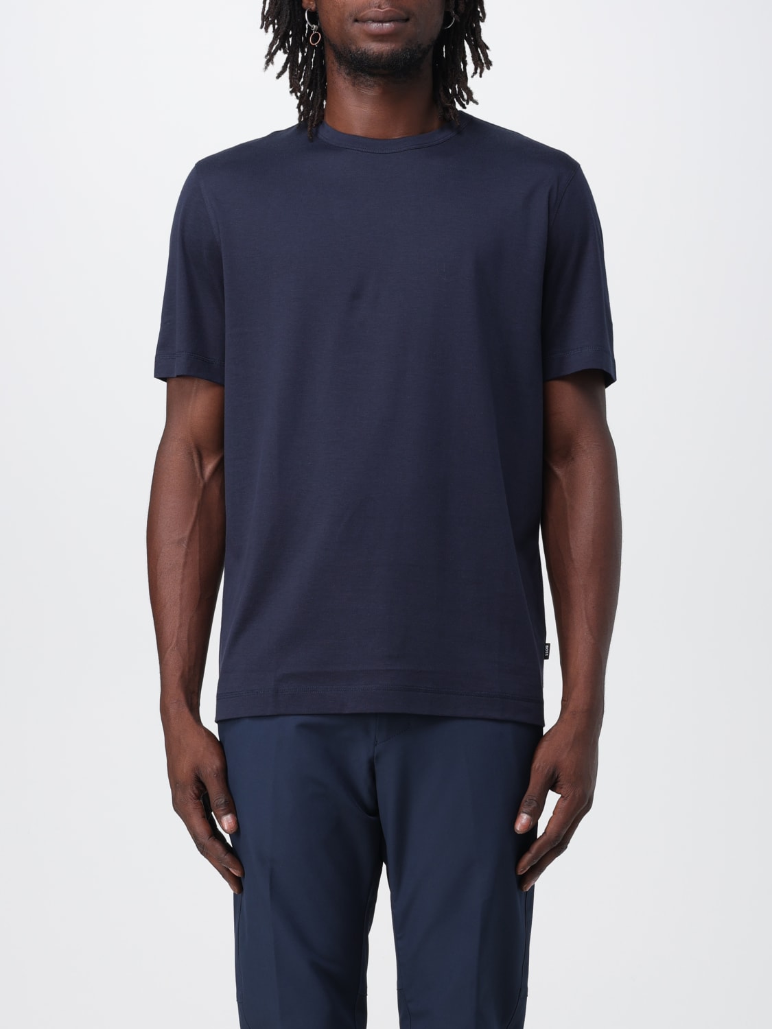 Boss Outlet T shirt men Navy Boss t shirt 50491179 online at GIGLIO.COM