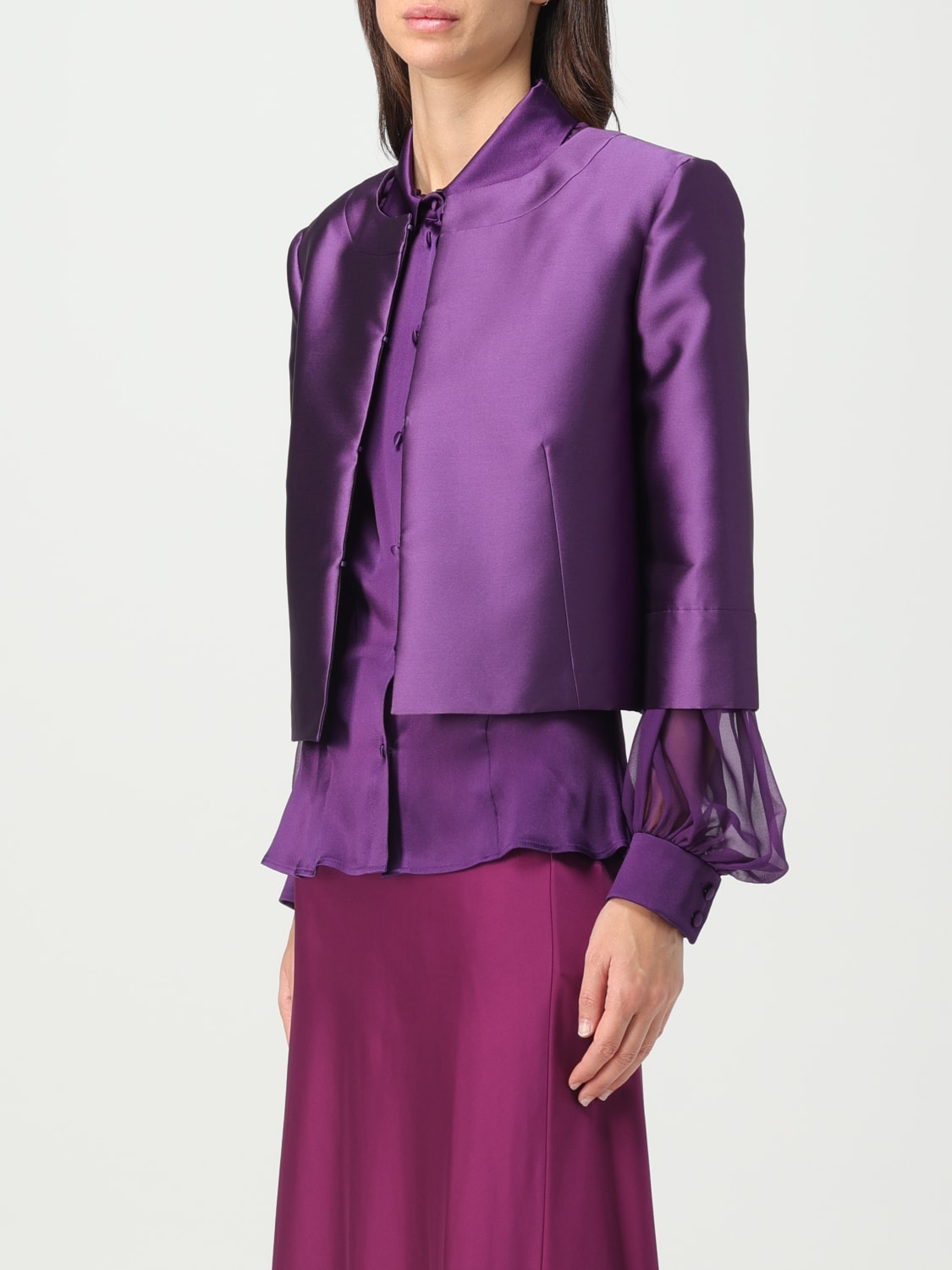 ALBERTA FERRETTI CHAQUETA: Chaqueta mujer Alberta Ferretti, Violeta - Img 4