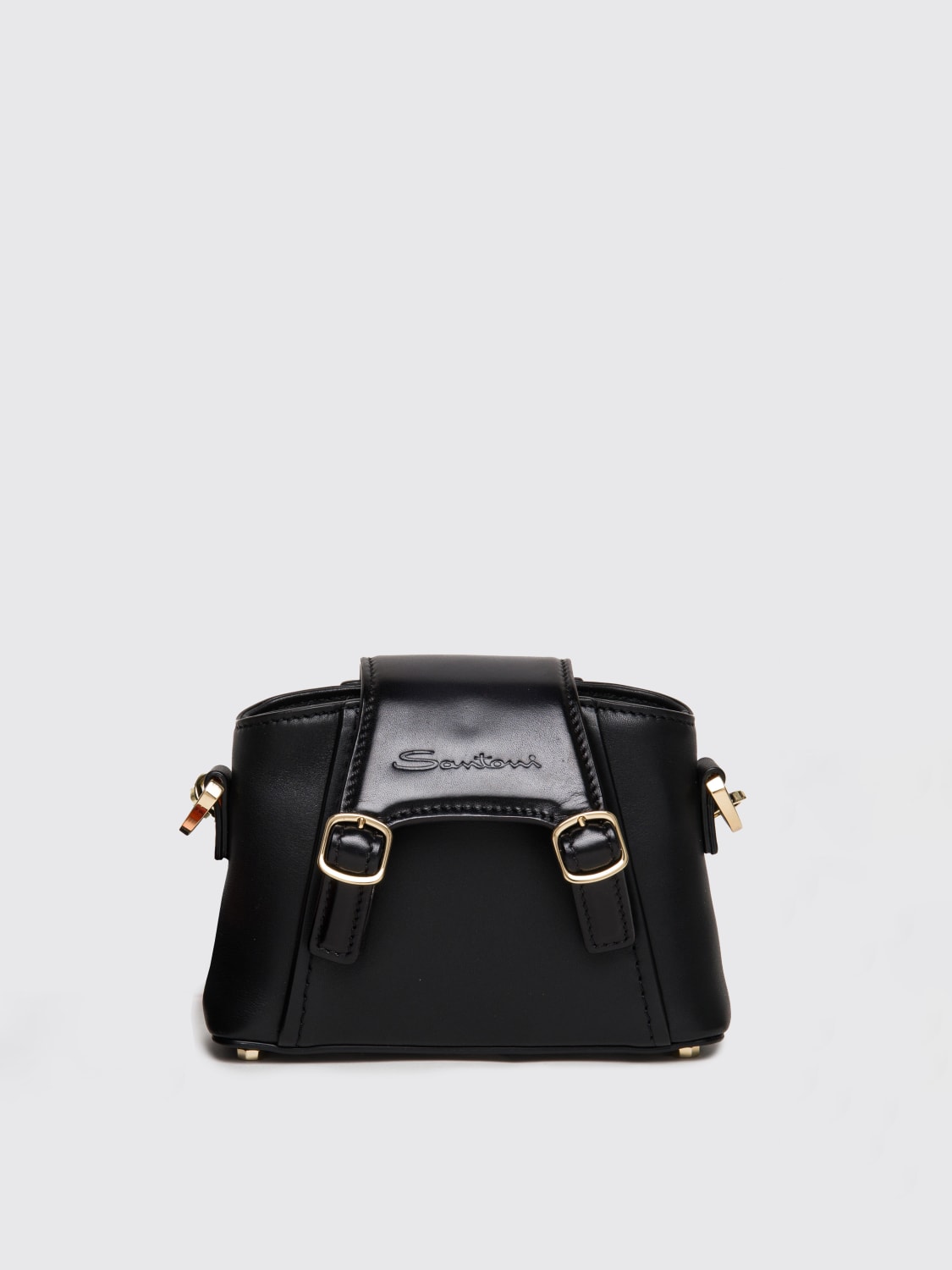 SANTONI MINI BAG: Shoulder bag woman Santoni, Black - Img 1